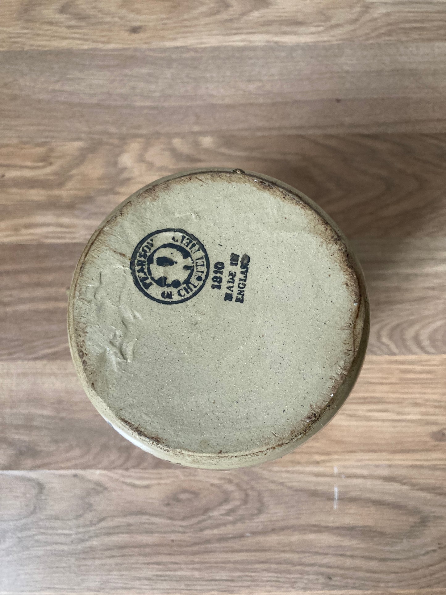 Vintage Pearsons of Chesterfield Two-Tone Salt-Glazed Stoneware Jug