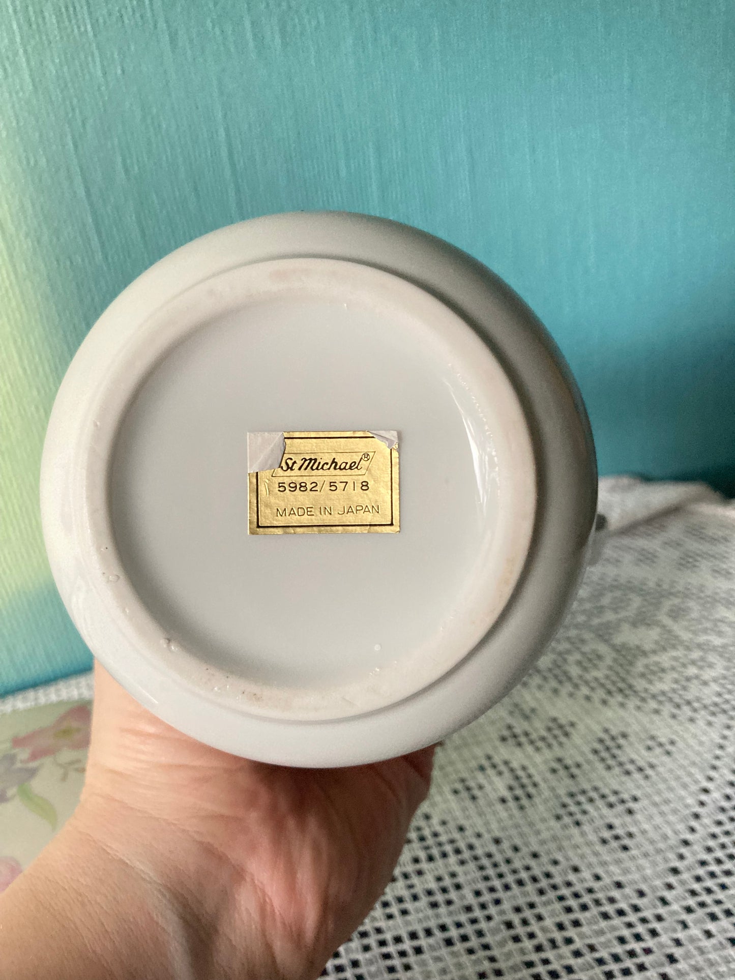 St Michaels Floral Jug and Trinket Pot Set Made in Japan