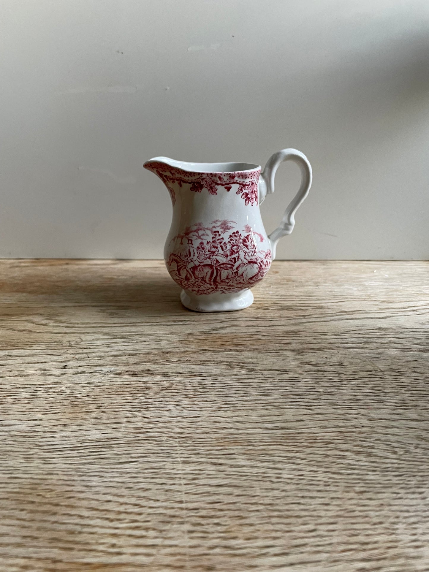 Vintage Myotts Country Life Staffordshire Ware Milk Cream Jug Hunting Horses