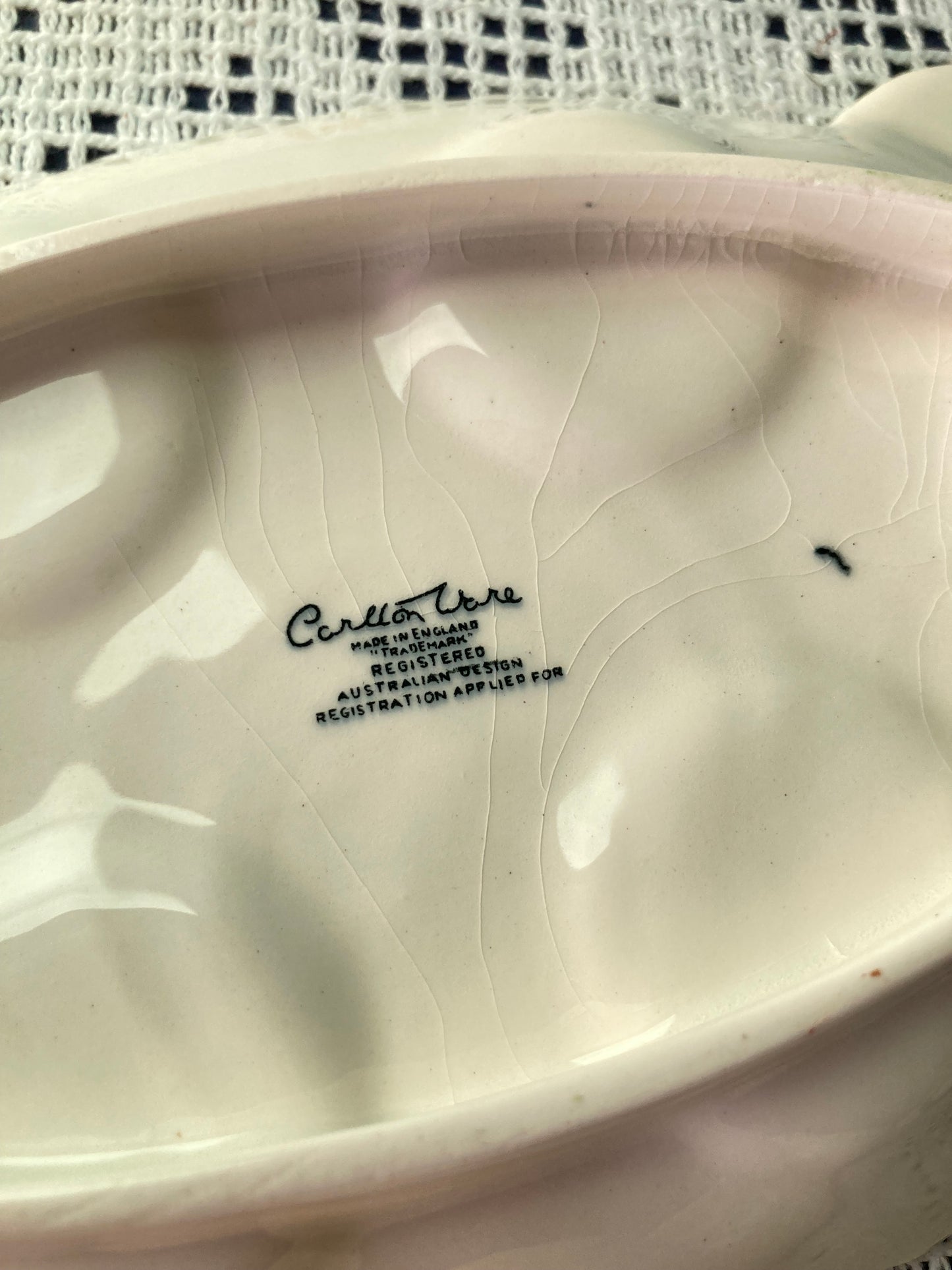 Carlton ware Egg Cup holders, plate, salt shaker floral detail