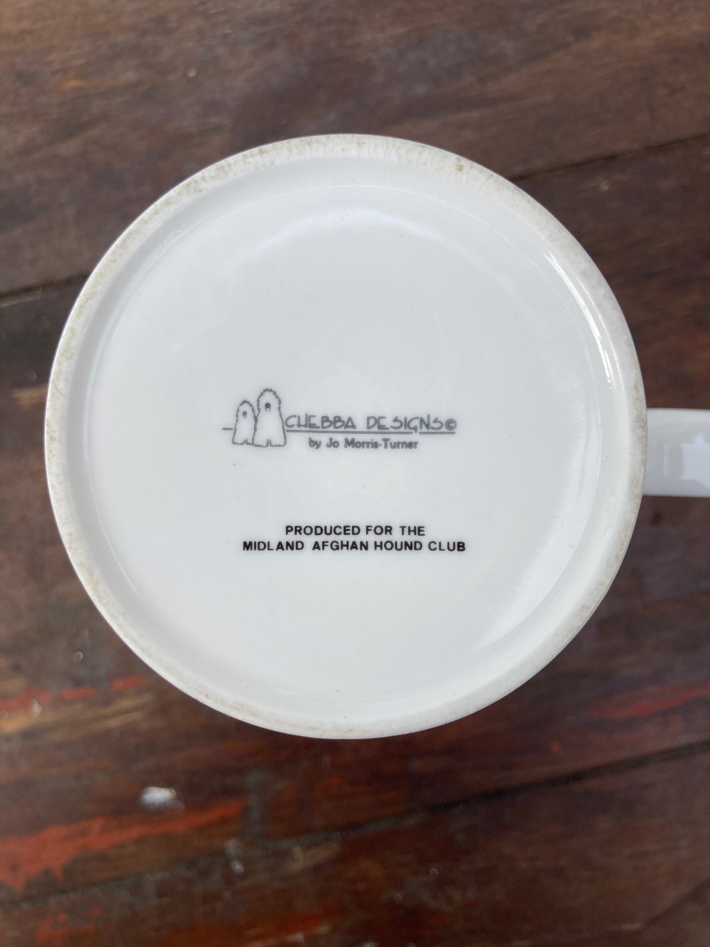 Running Afghan Hound Mug By Jo Morris-Turner