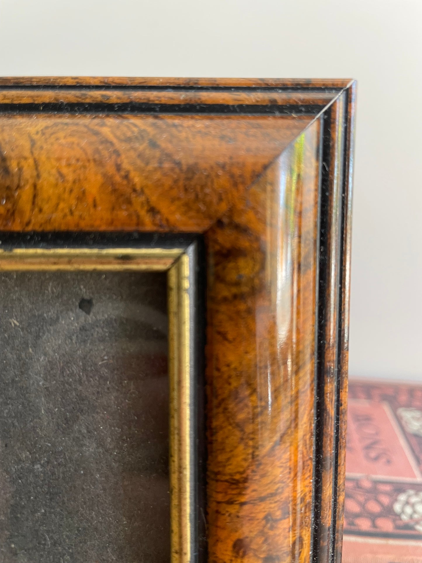 Faux Wood Grain Effect Picture Frame Photo Pair Picture Frame Freestanding Wall Mounted