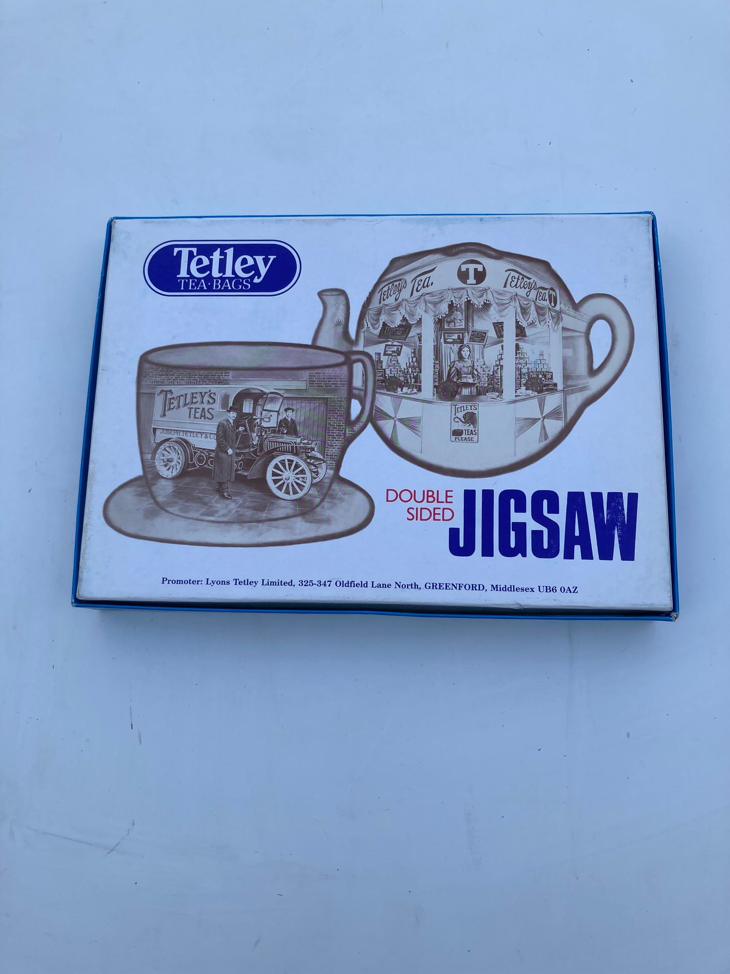 Tetley Tea Bags Double Sided Vintage Jigsaw 100% Complete | 1989 Memorabilia - Bloom & Heirloom Vintage Decor