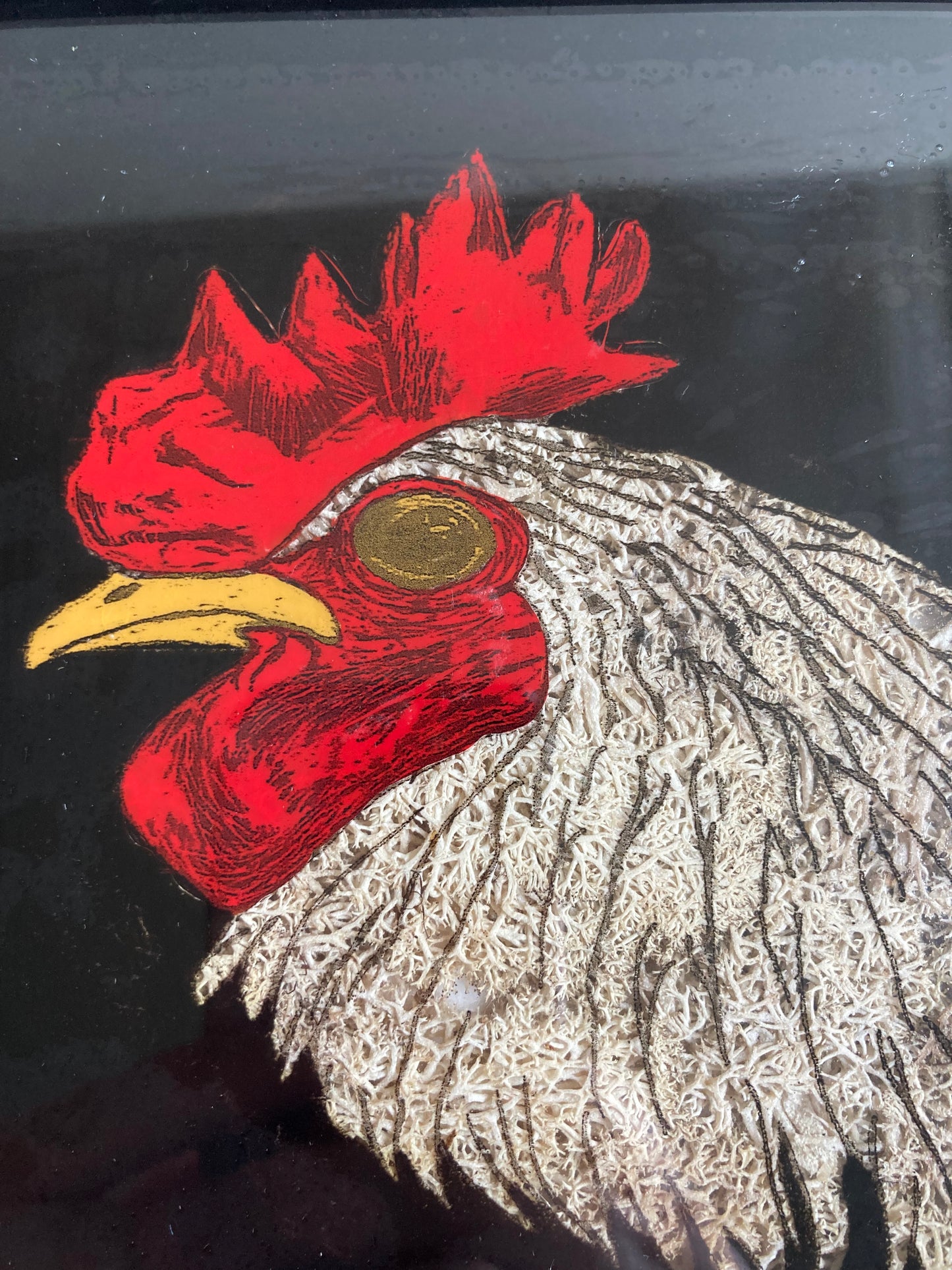 Rooster Art Framed Cockeral ‘The Colonal’ by The March Hare Nature Art
