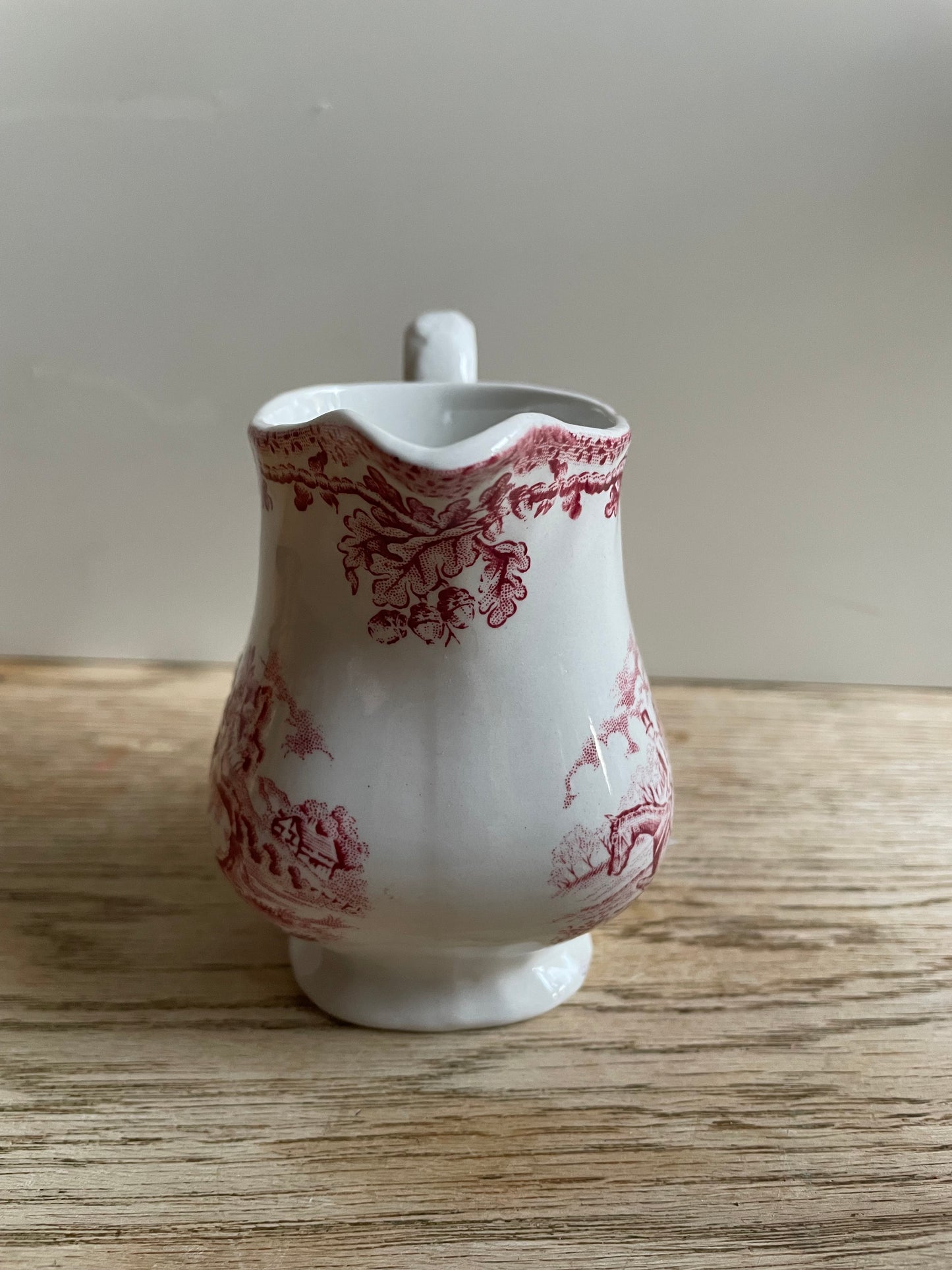 Vintage Myotts Country Life Staffordshire Ware Milk Cream Jug Hunting Horses