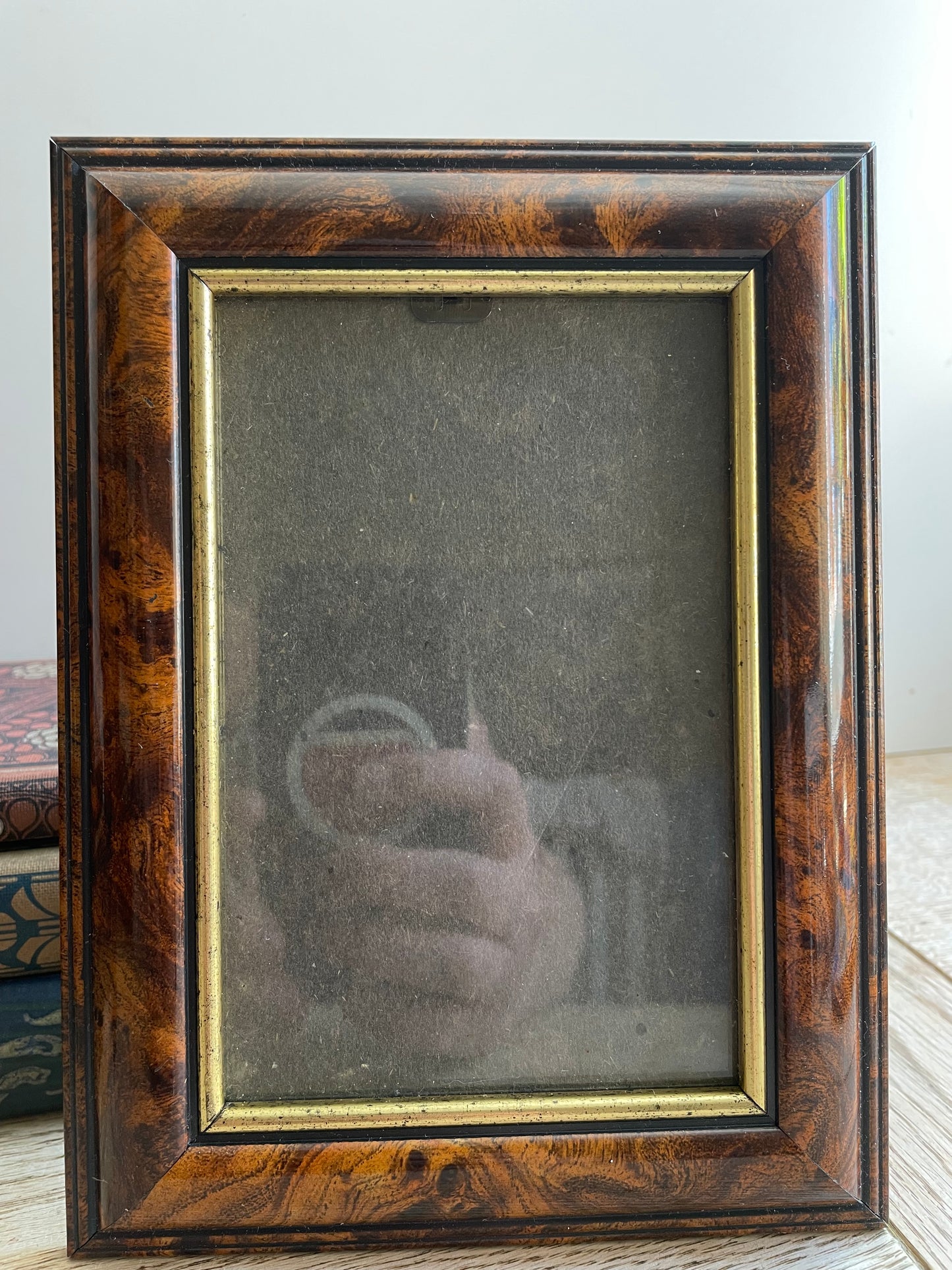 Faux Wood Grain Effect Picture Frame Photo Pair Picture Frame Freestanding Wall Mounted