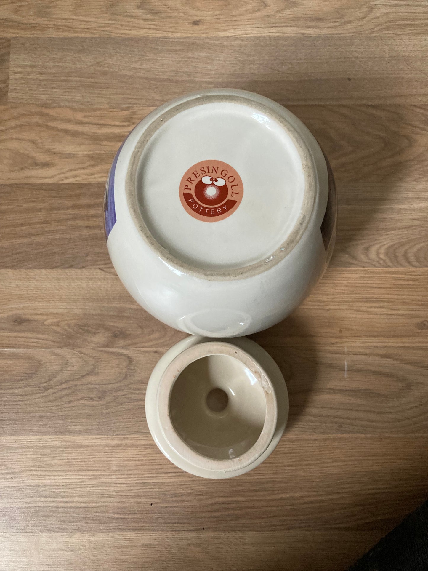Presingoll Cornish Pottery Lidded Stoneware Storage Jar