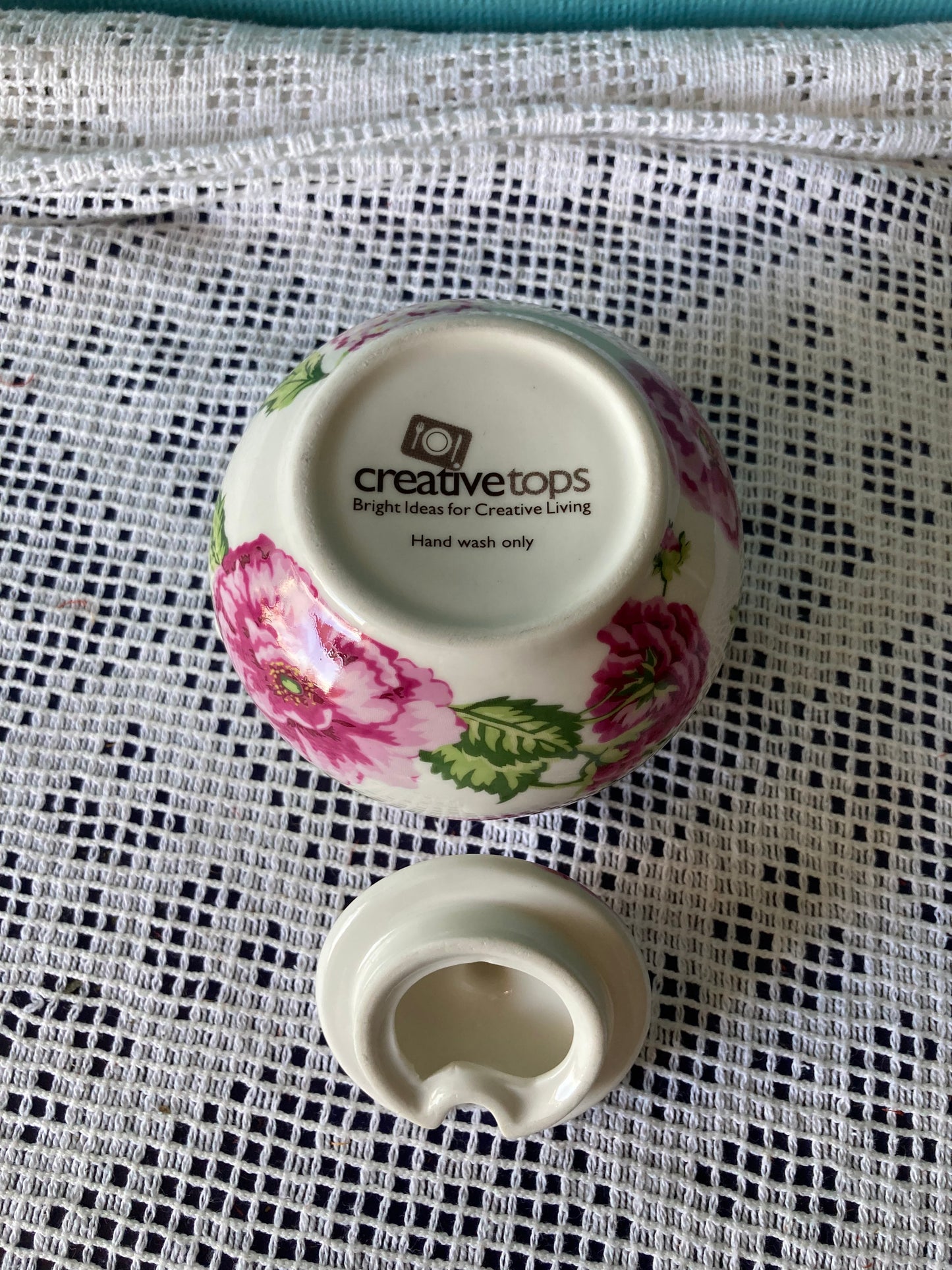 Bird Song Floral Creative Tops Lidded Sugar Bowl