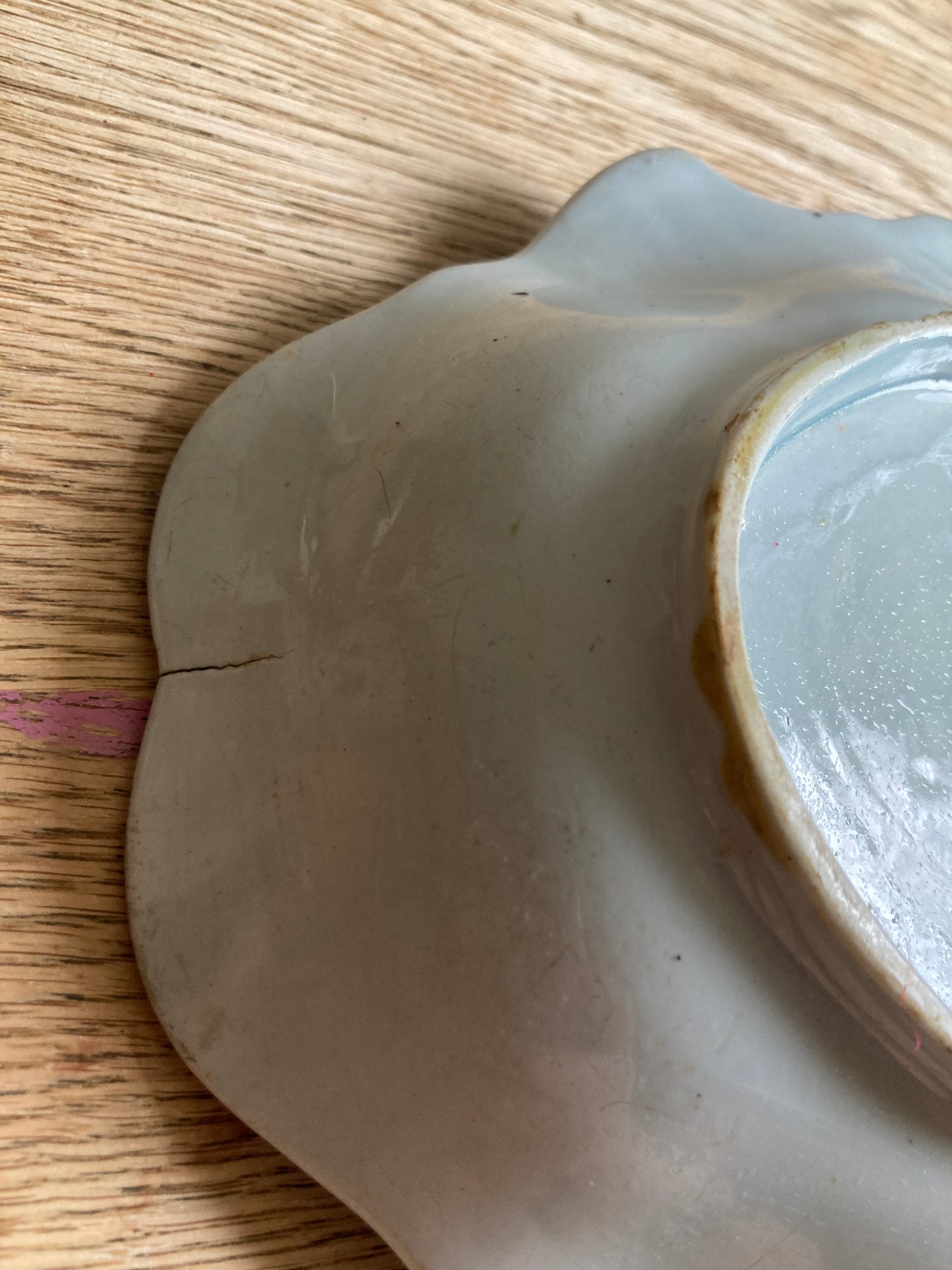 Georgian Mason's Ironstone Oval Dish in Table and Flower Pot Pattern, Circa 1818