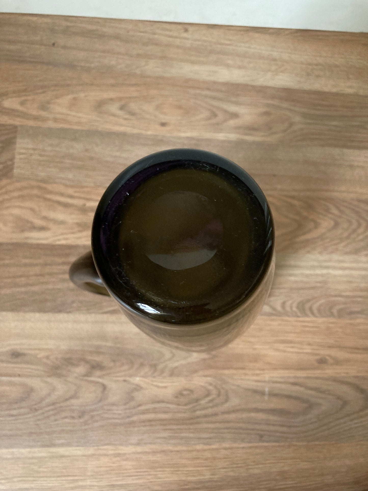 Vintage Smokey Glass Tall Jug Water Pitcher