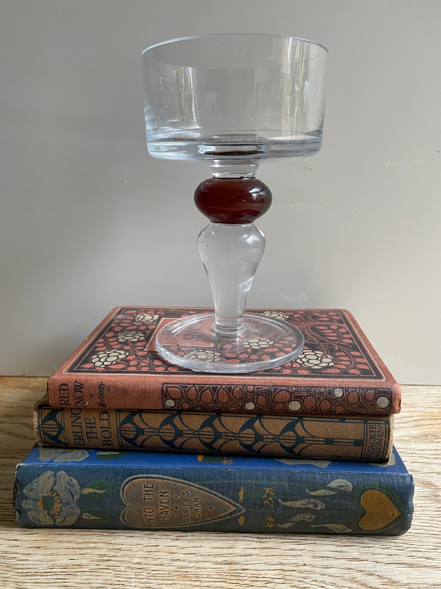 Chunky Glass Candle Holder Gift Table Display