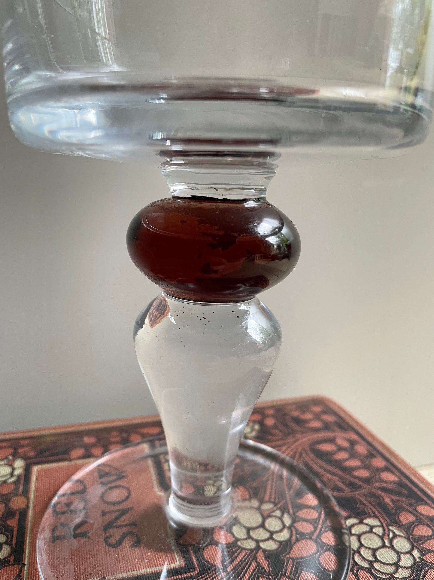 Chunky Glass Candle Holder Gift Table Display