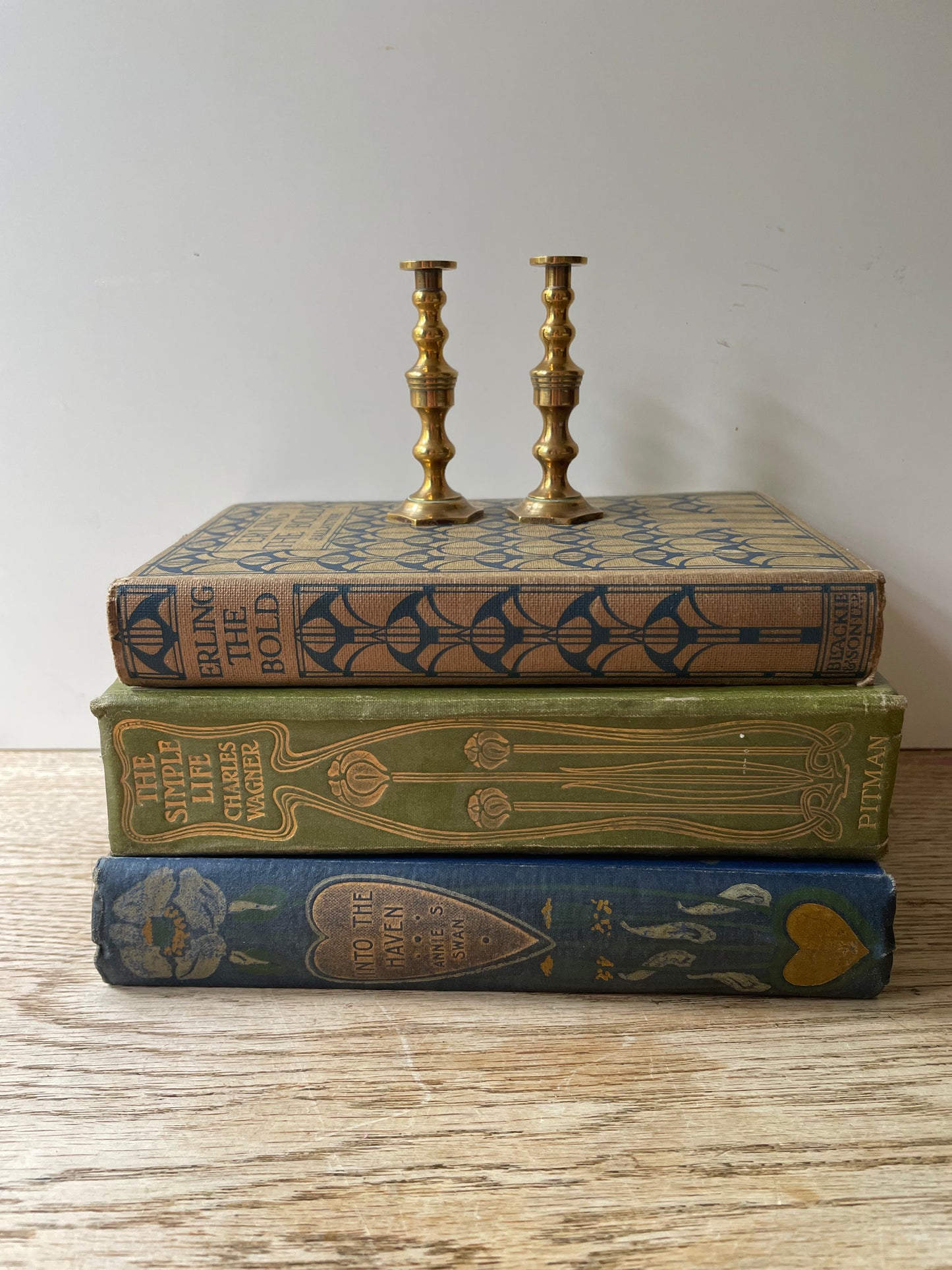 Minature Brass Candlestick Pair