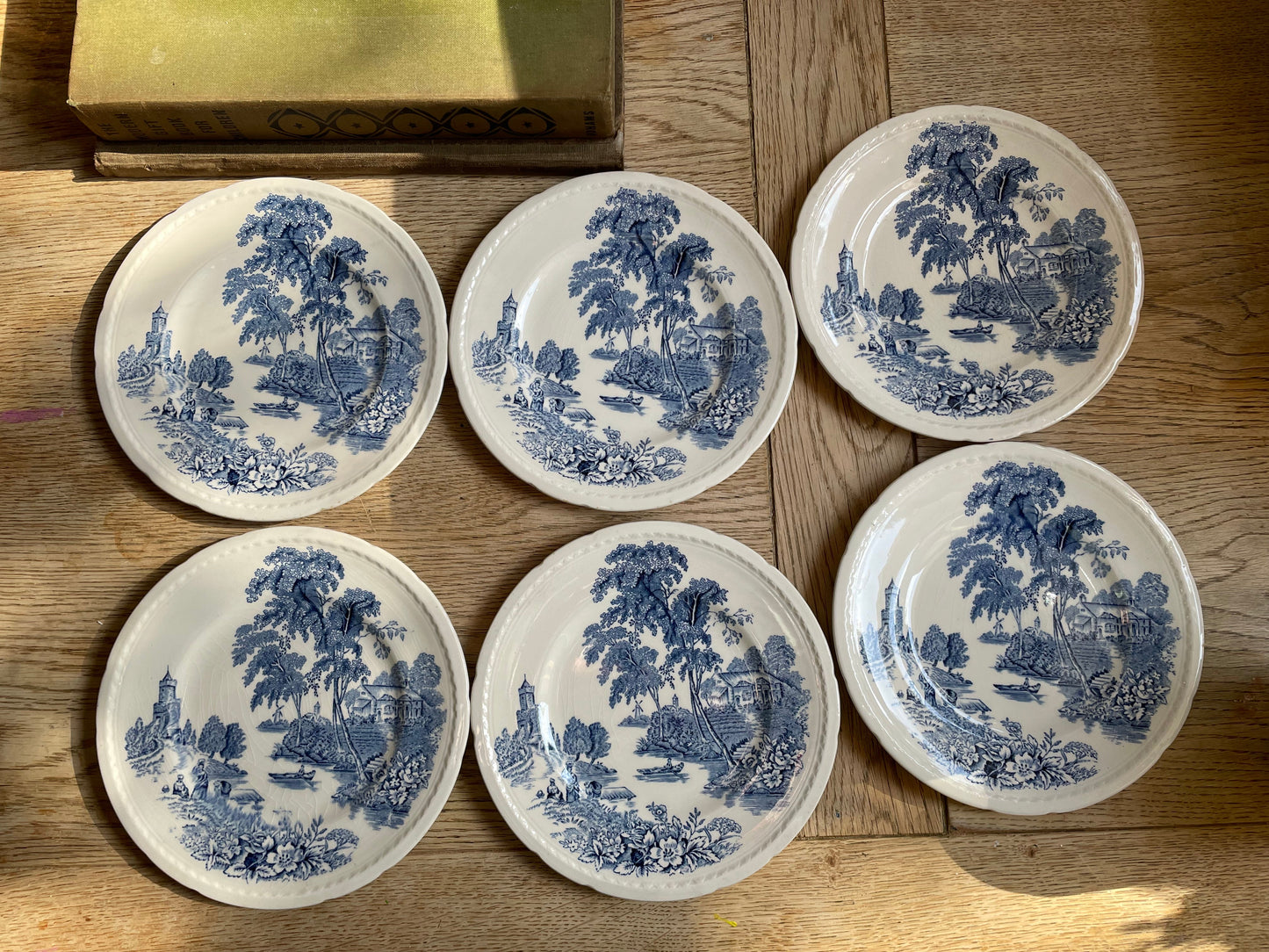 Set of 6 Vintage Swinnertons "The Ferry" Side Plates
