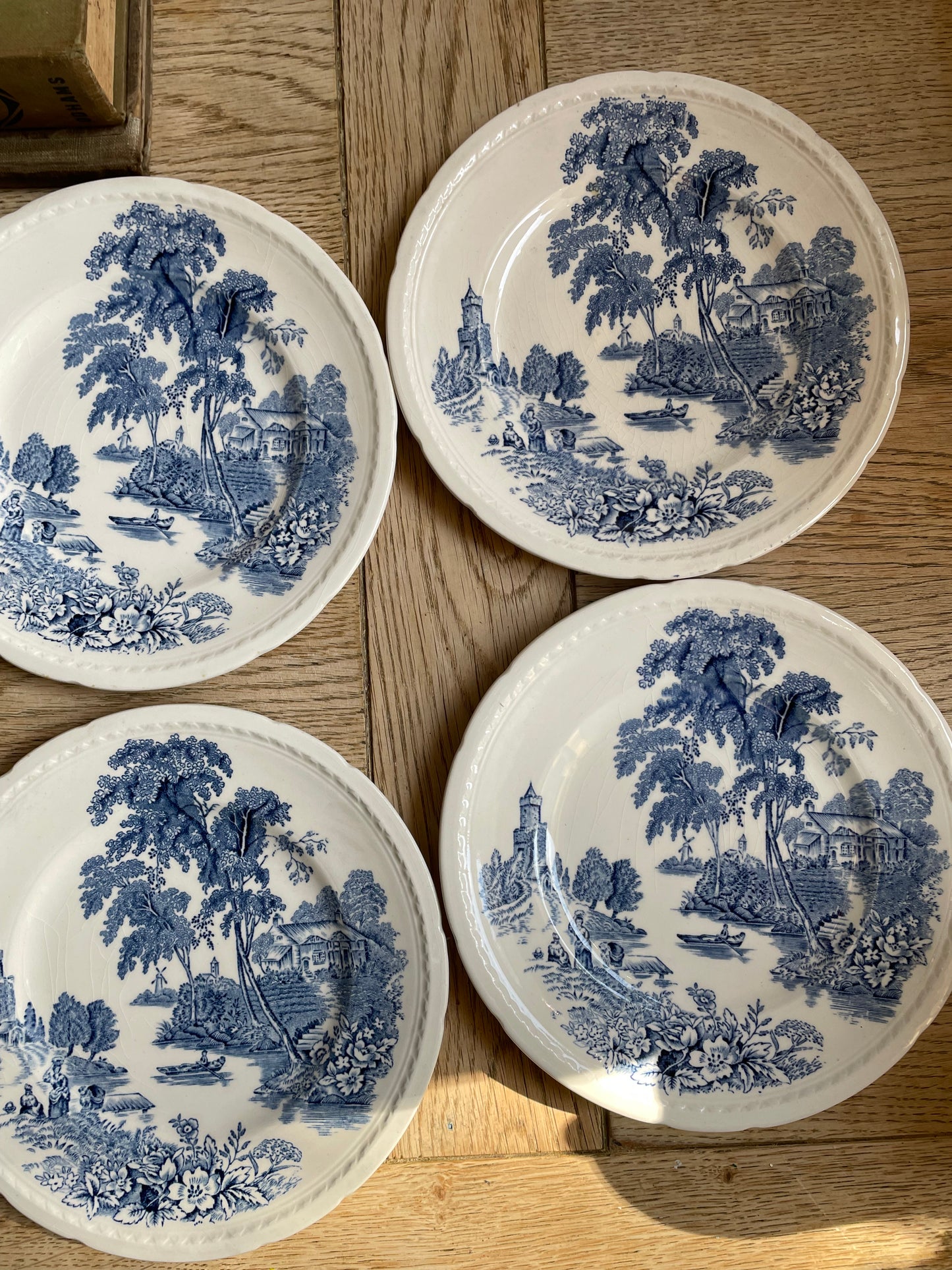 Set of 6 Vintage Swinnertons "The Ferry" Side Plates