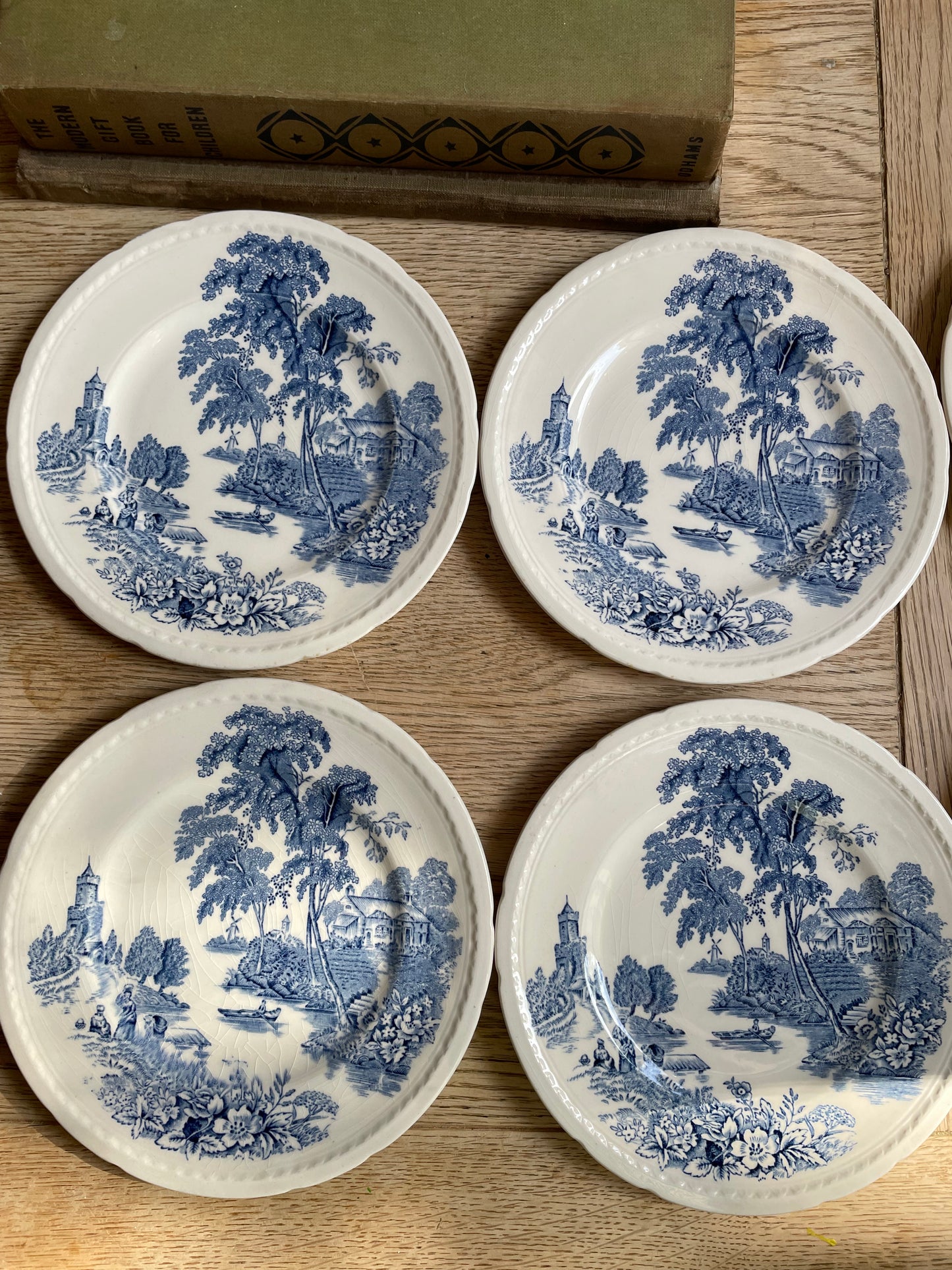 Set of 6 Vintage Swinnertons "The Ferry" Side Plates