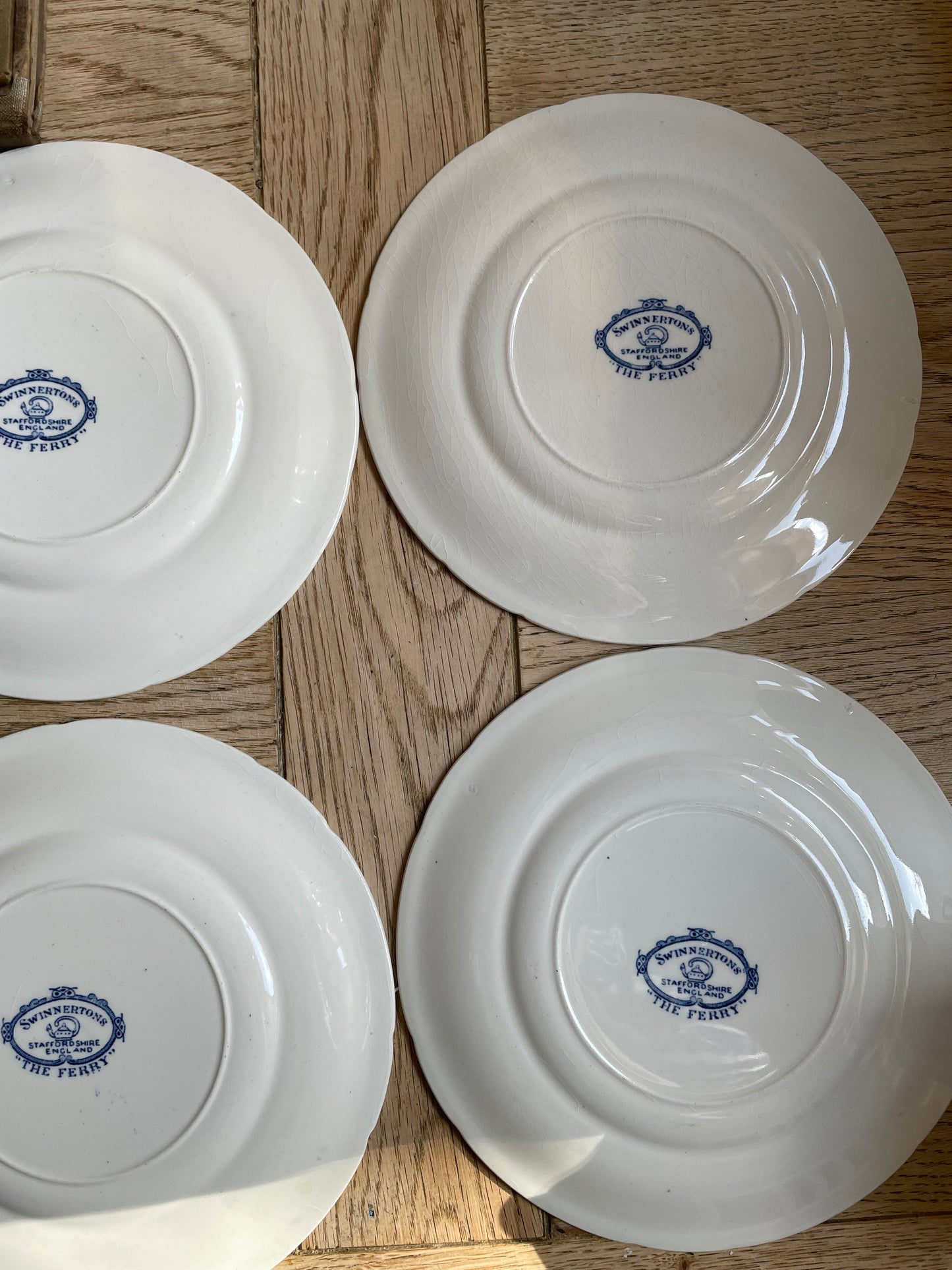 Set of 6 Vintage Swinnertons "The Ferry" Side Plates
