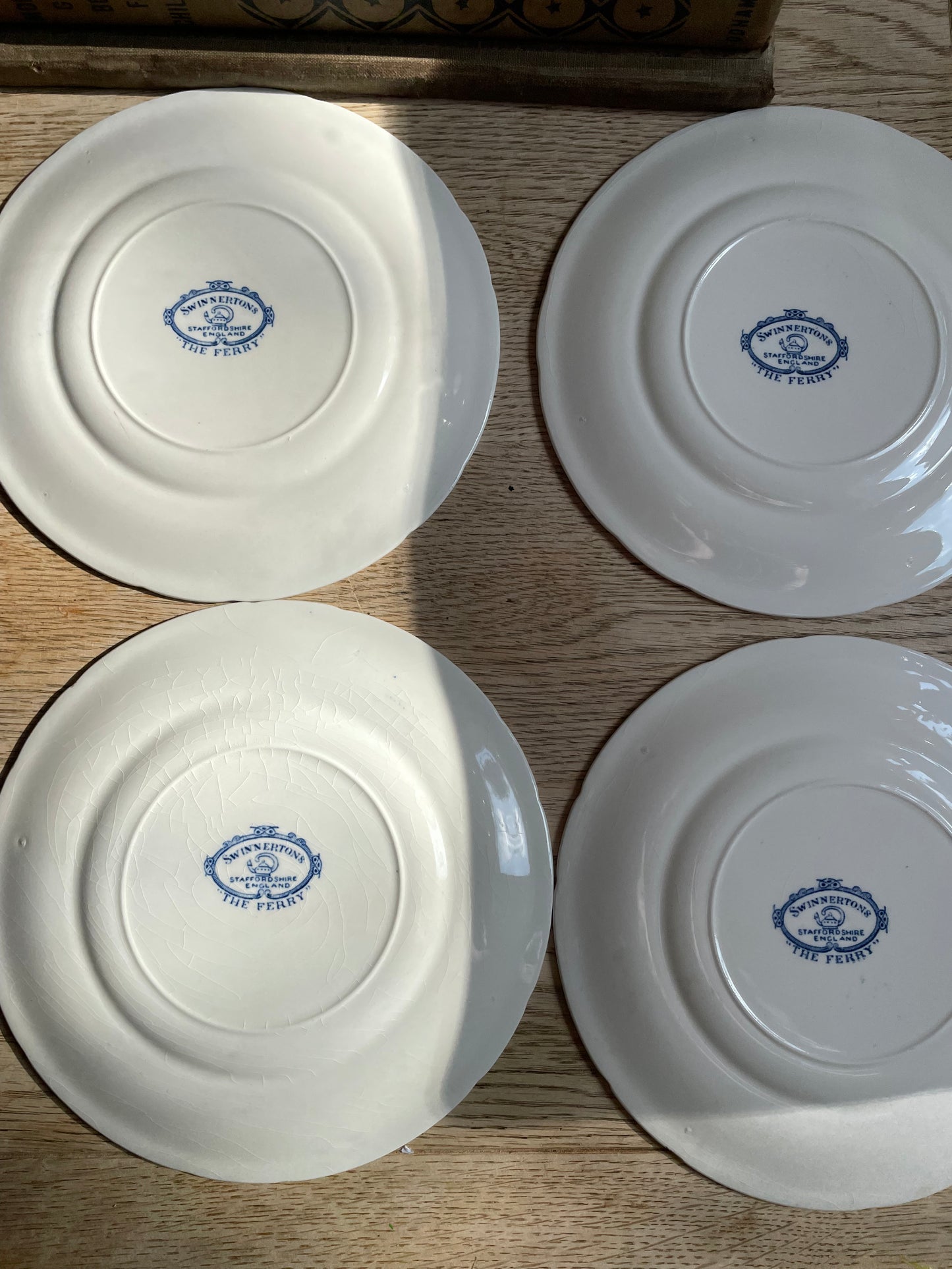 Set of 6 Vintage Swinnertons "The Ferry" Side Plates