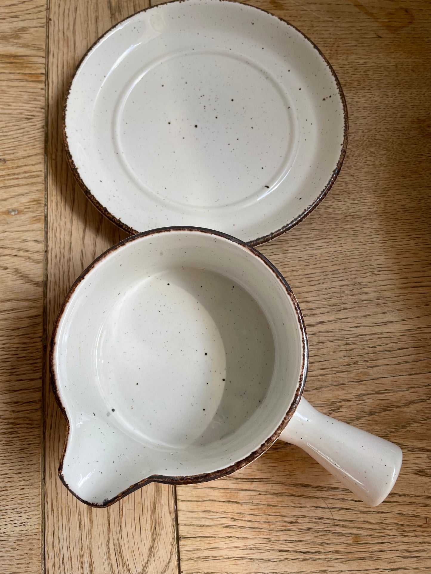Midwinter Stonehenge Stoneware Gravy Boat & Underplate