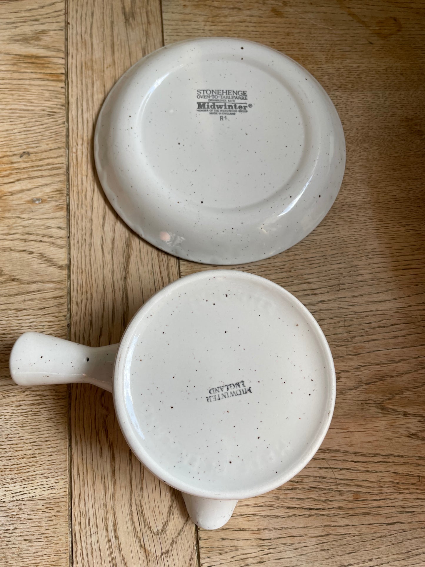 Midwinter Stonehenge Stoneware Gravy Boat & Underplate