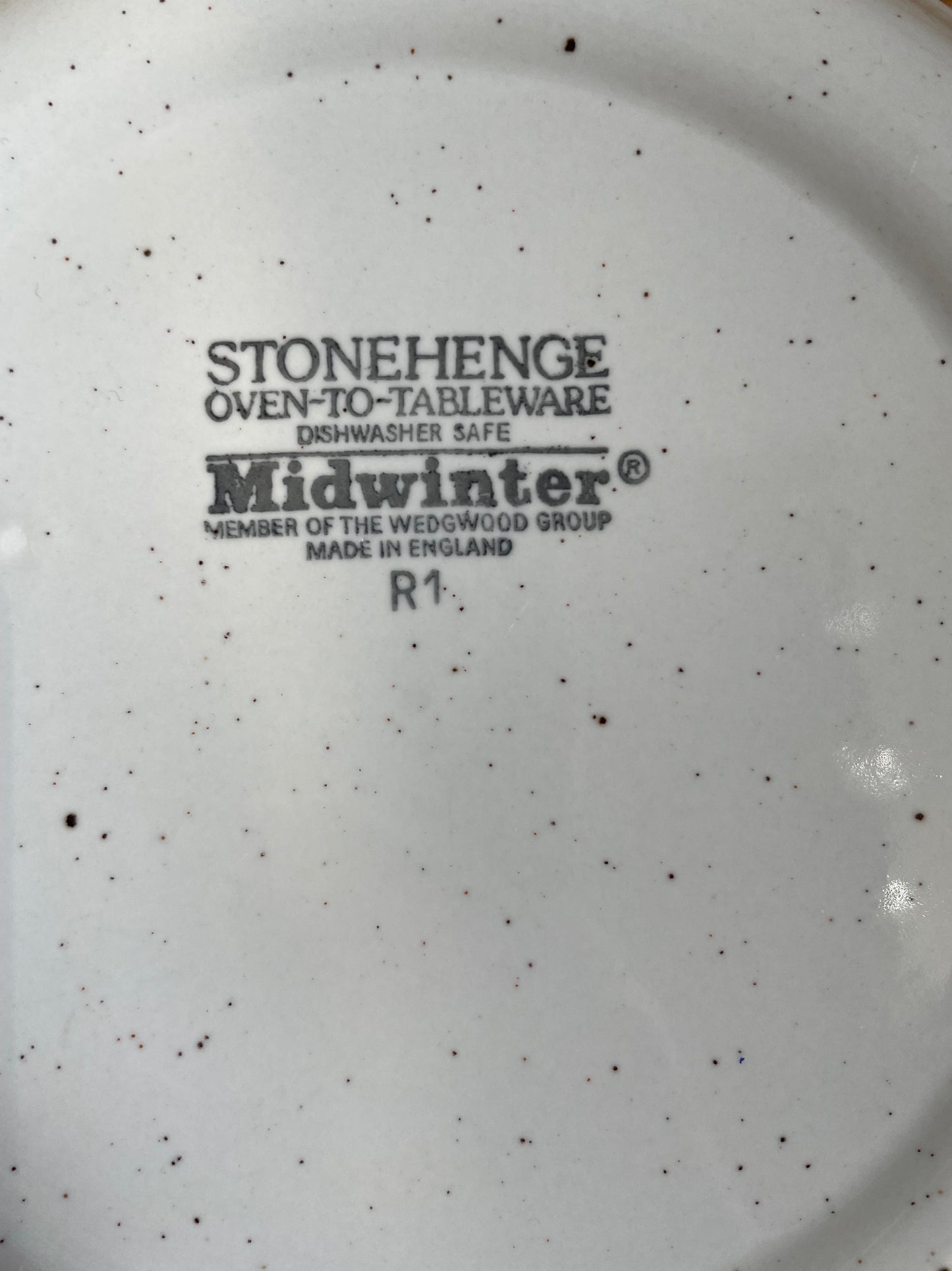 Midwinter Stonehenge Stoneware Gravy Boat & Underplate