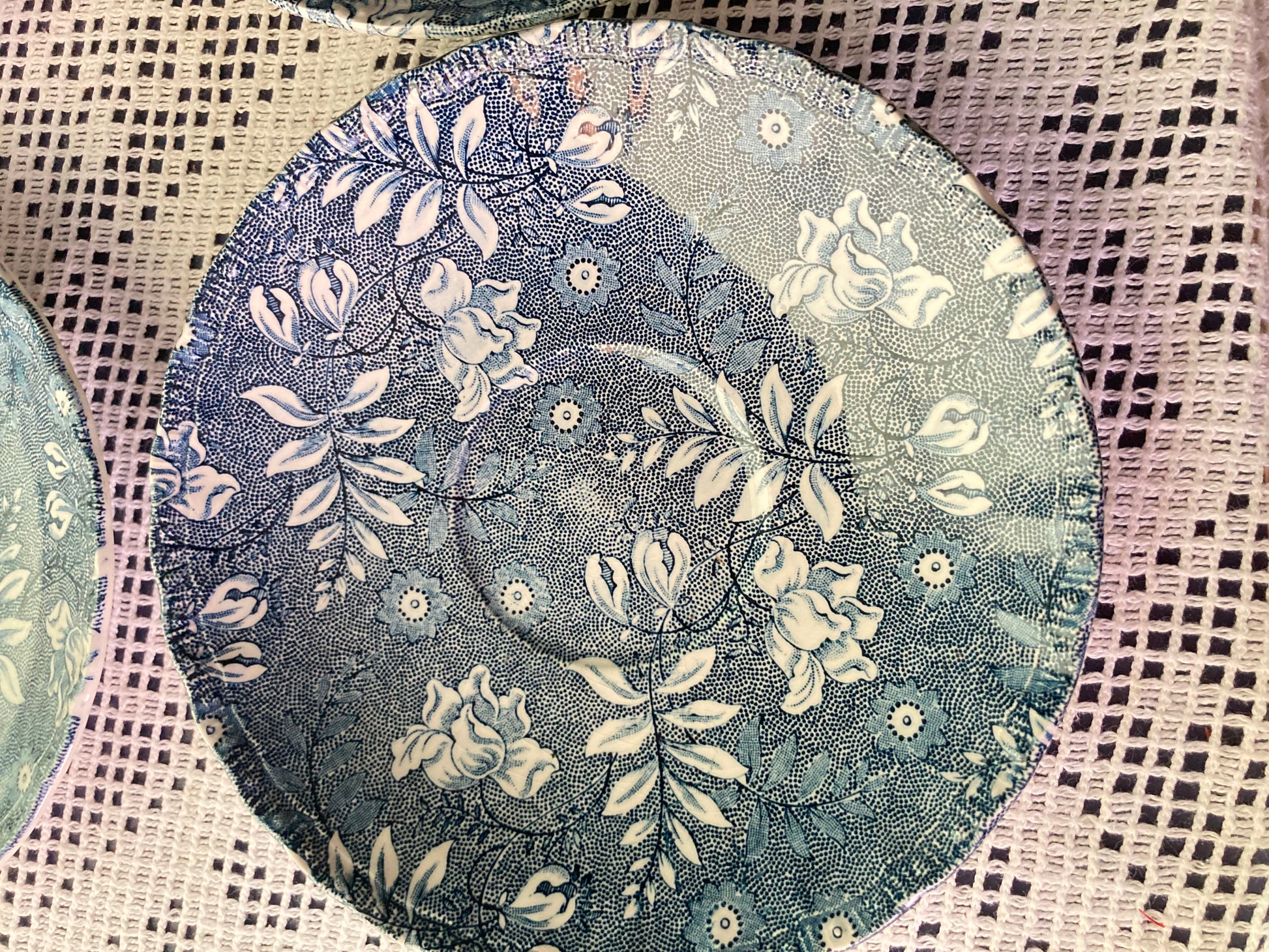 Royal Tudor Velvet Vintage Saucers Set of 4 - Bloom & Heirloom Vintage Decor