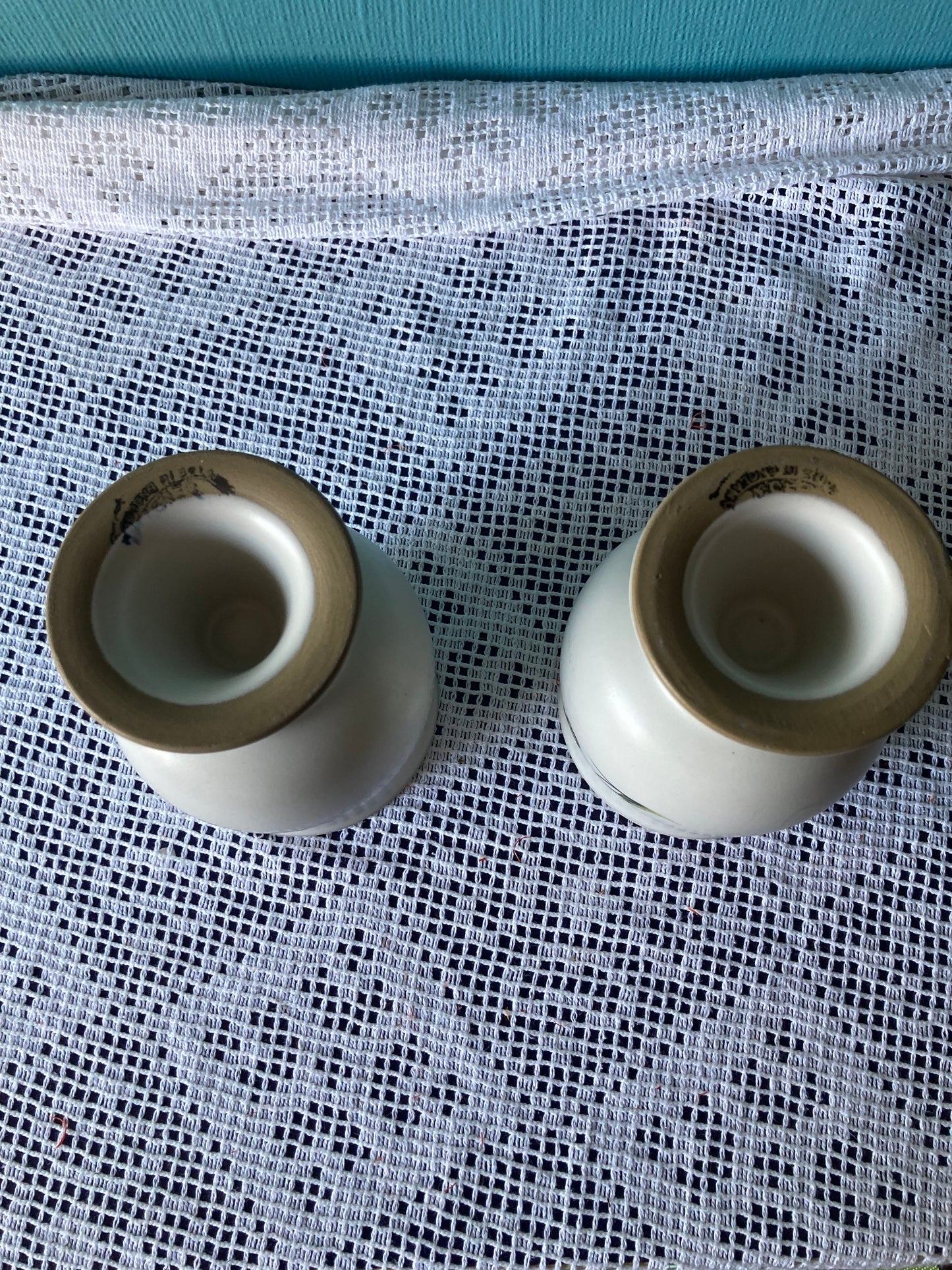 Denby Shamrock Goblet Pair