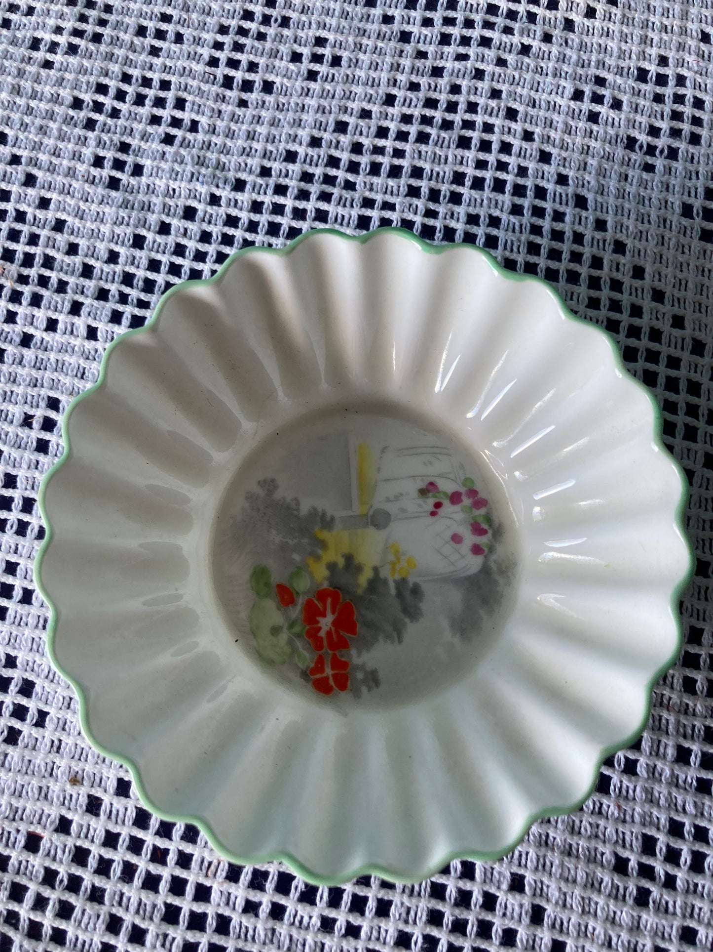 Shelley floral fine bone china pin or trinket dish