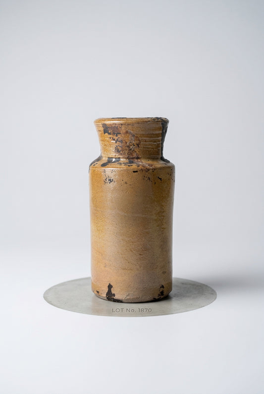 Salt-Glazed Stoneware Bottle, Victorian