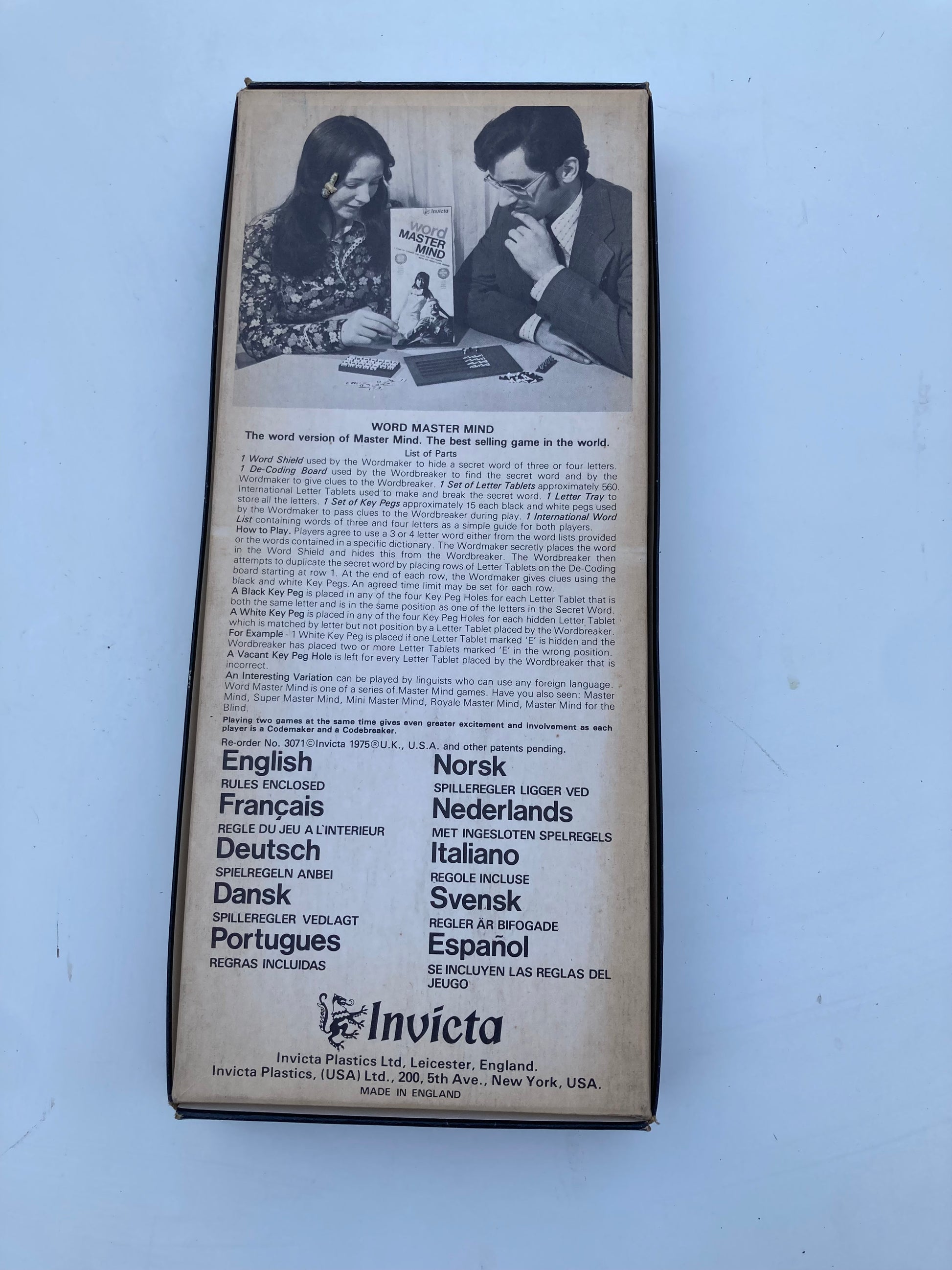 Vintage Word Mastermind - Invicta Games - Vintage - Complete 1975 - Bloom & Heirloom Vintage Decor