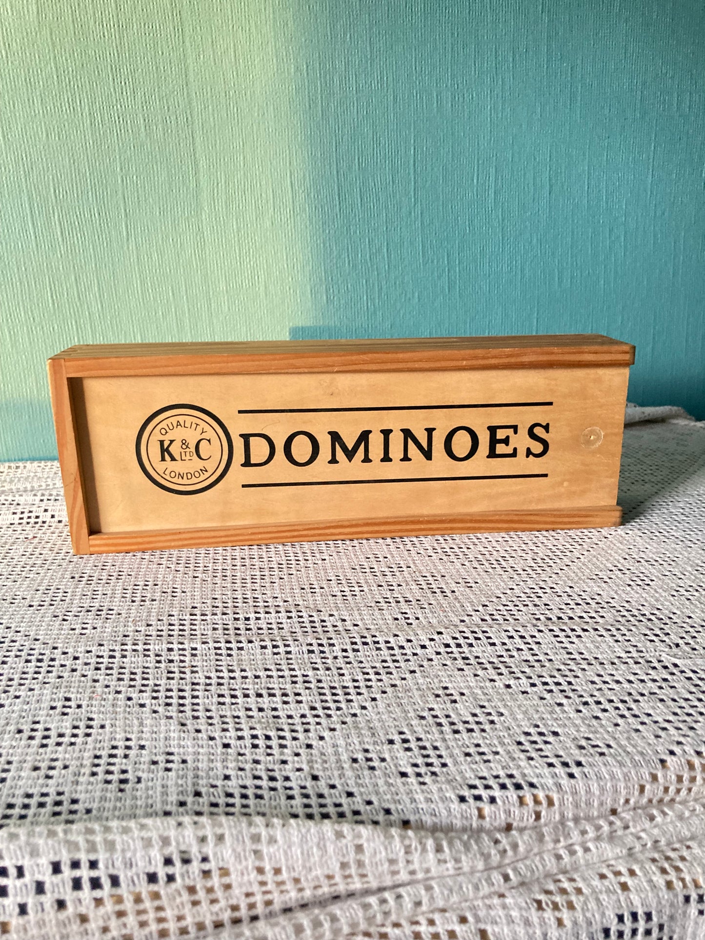 Large Wooden Dominoes Boxed K & Co Ltd London