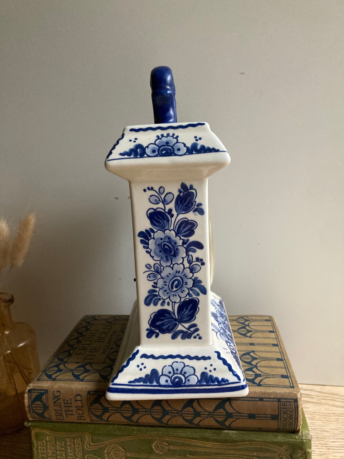 Delft Bluw Mantle Clock Blue White Ceramic