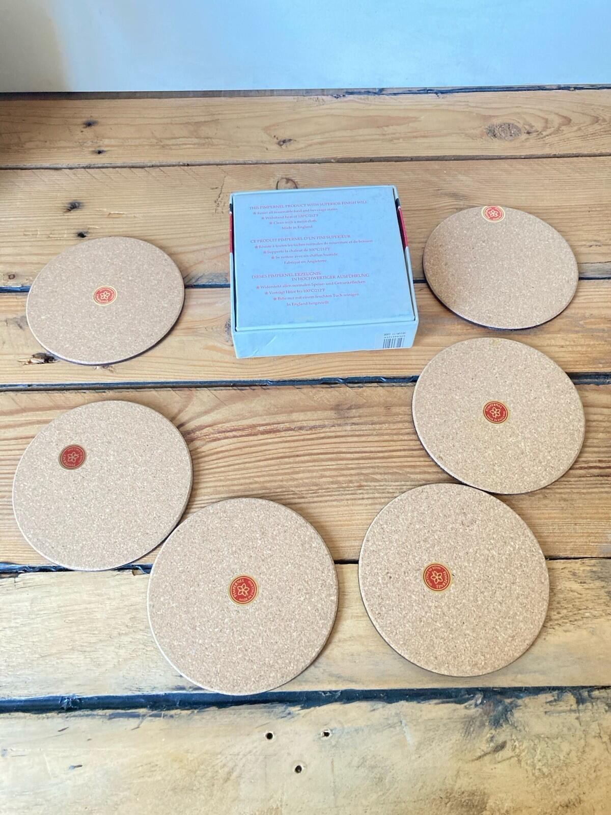 Pimpernel Floral Coasters Set Boxed Vintage Drinks Coasters Romantic Rose