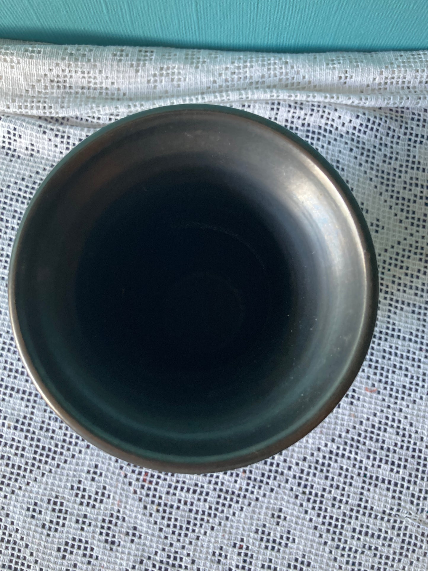 Prinknash Abbey studio pottery vase in gunmetal or pewter grey in baluster shape