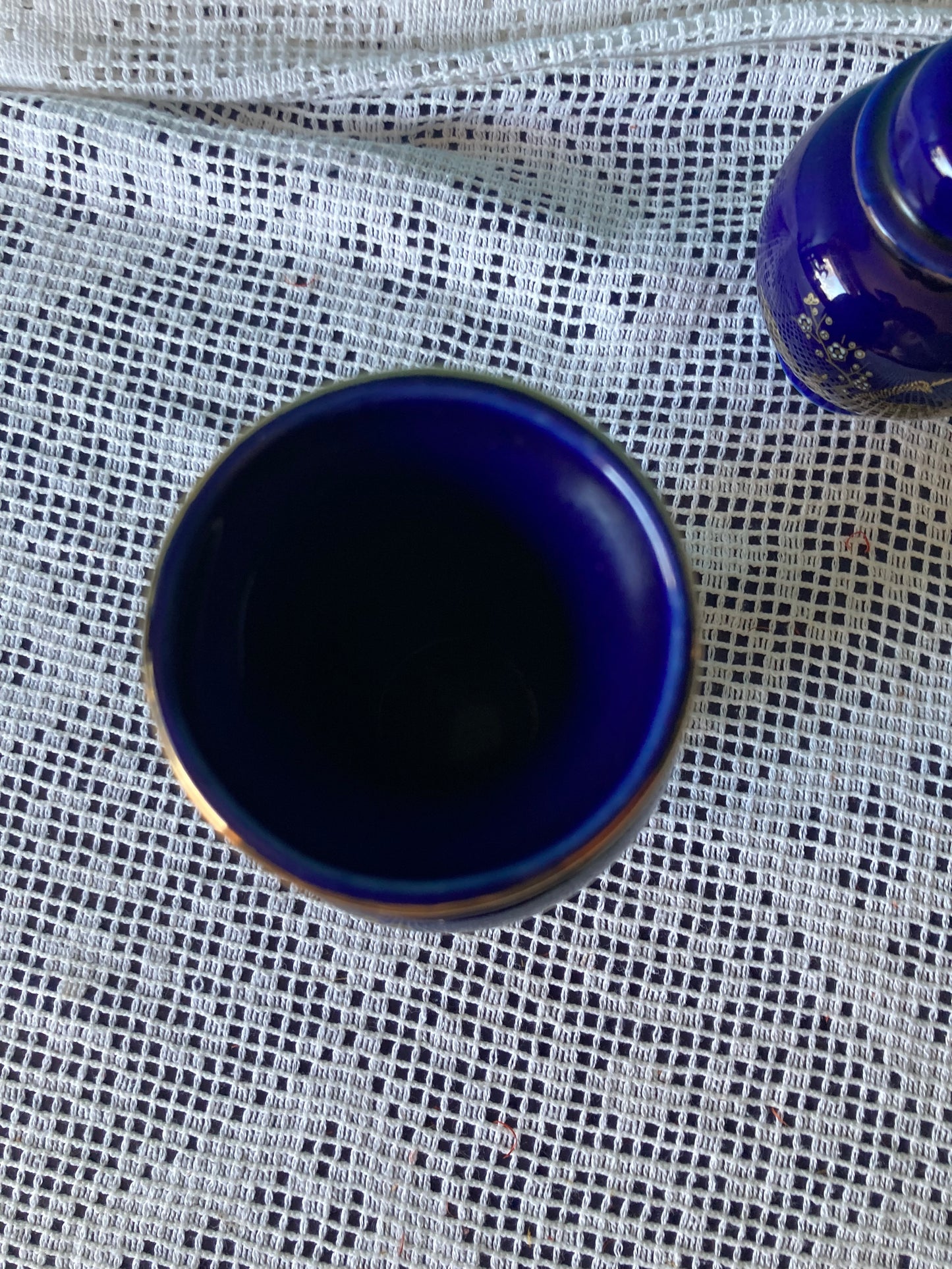 Kutani Ginger Jar and Vase Set Japanese Peacock Ceramics