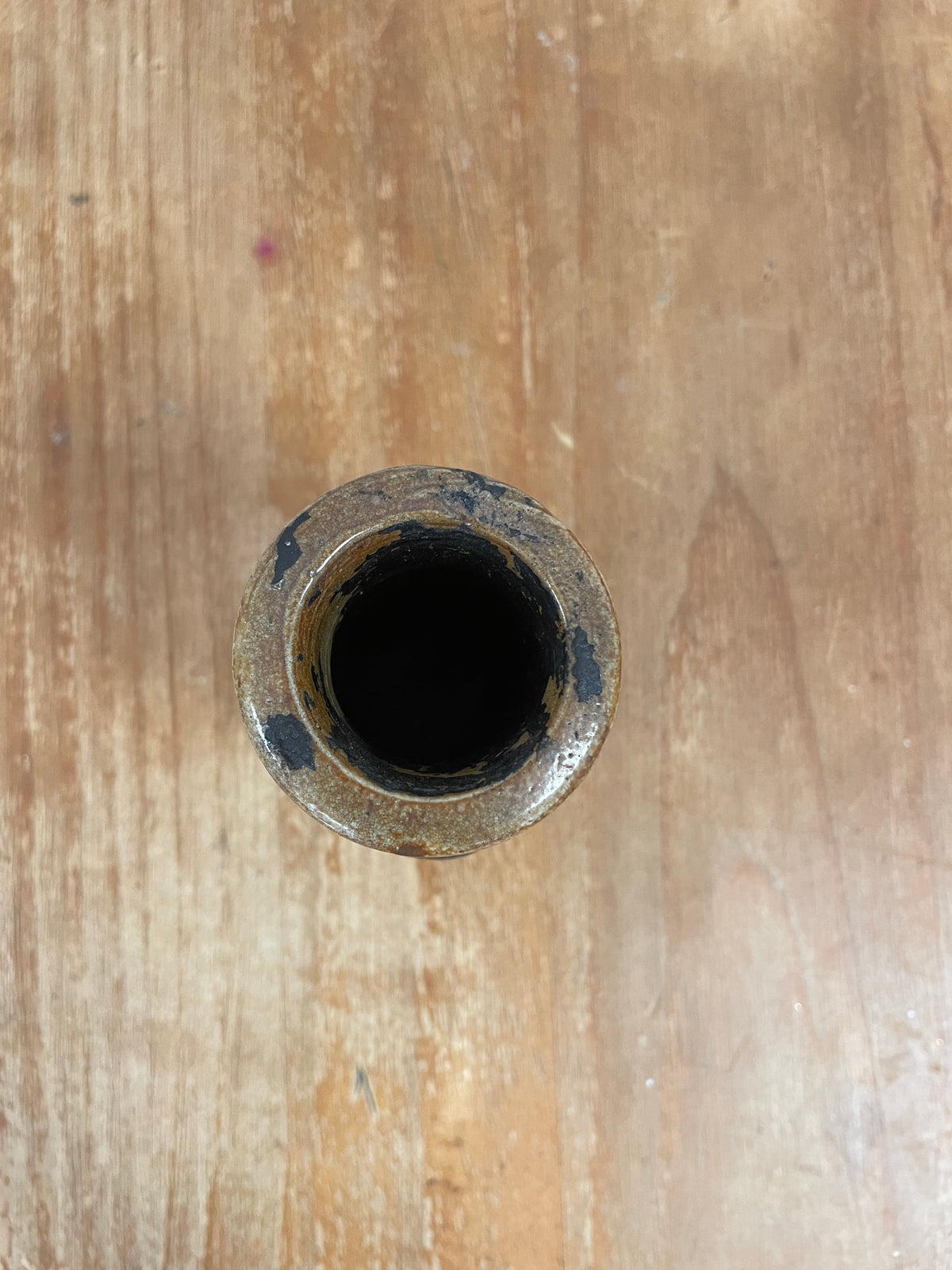 Salt-Glazed Stoneware Bottle, Victorian