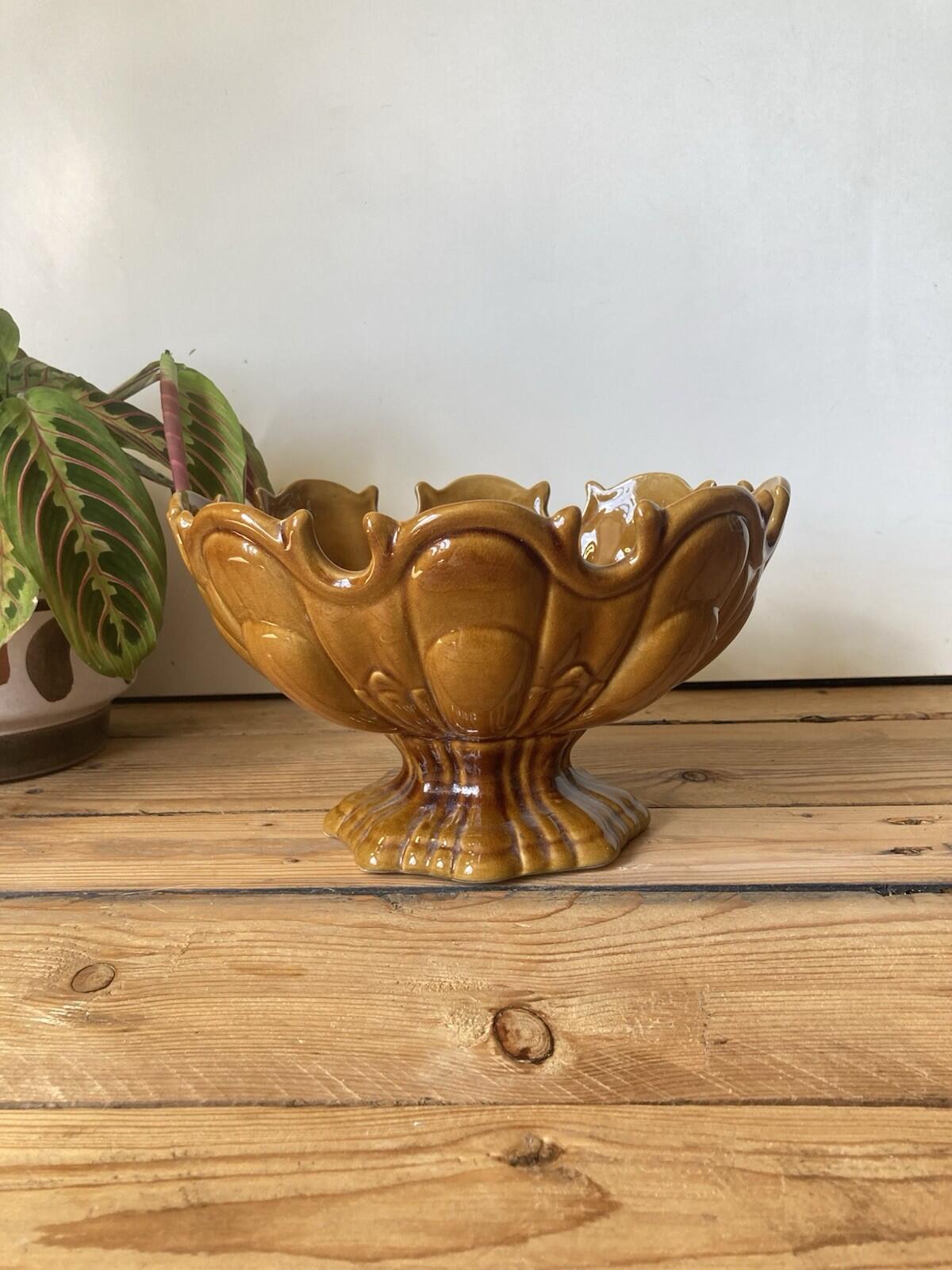 Casa Pupo Majolica Fruit Bowl/Centre Piece 1970s