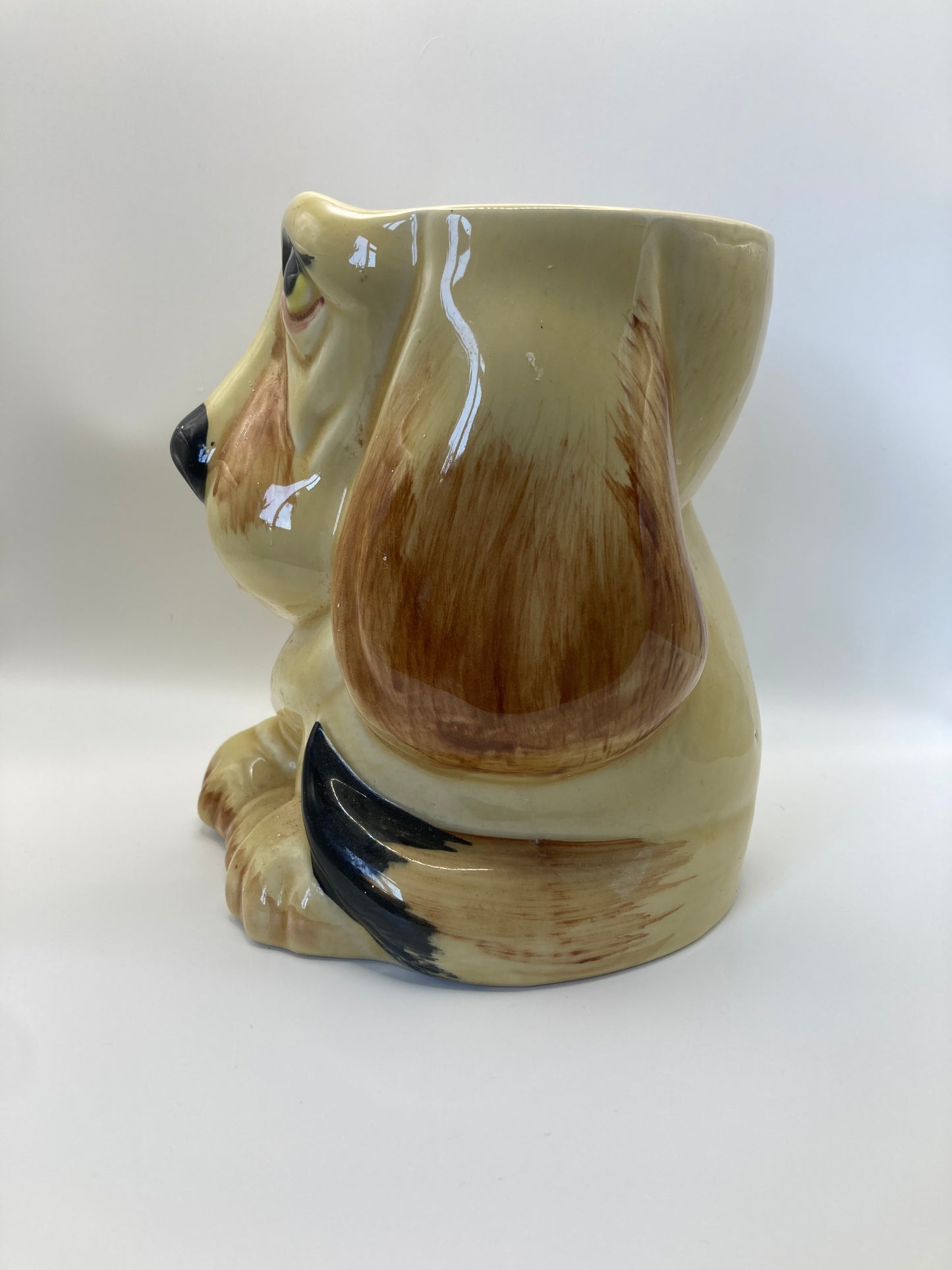 Vintage Bassett Hound Planter from P & K Price and Kensington - Bloom & Heirloom Vintage Decor