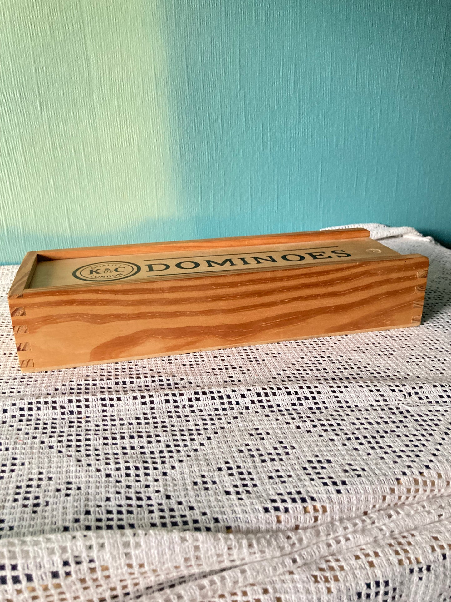 Large Wooden Dominoes Boxed K & Co Ltd London