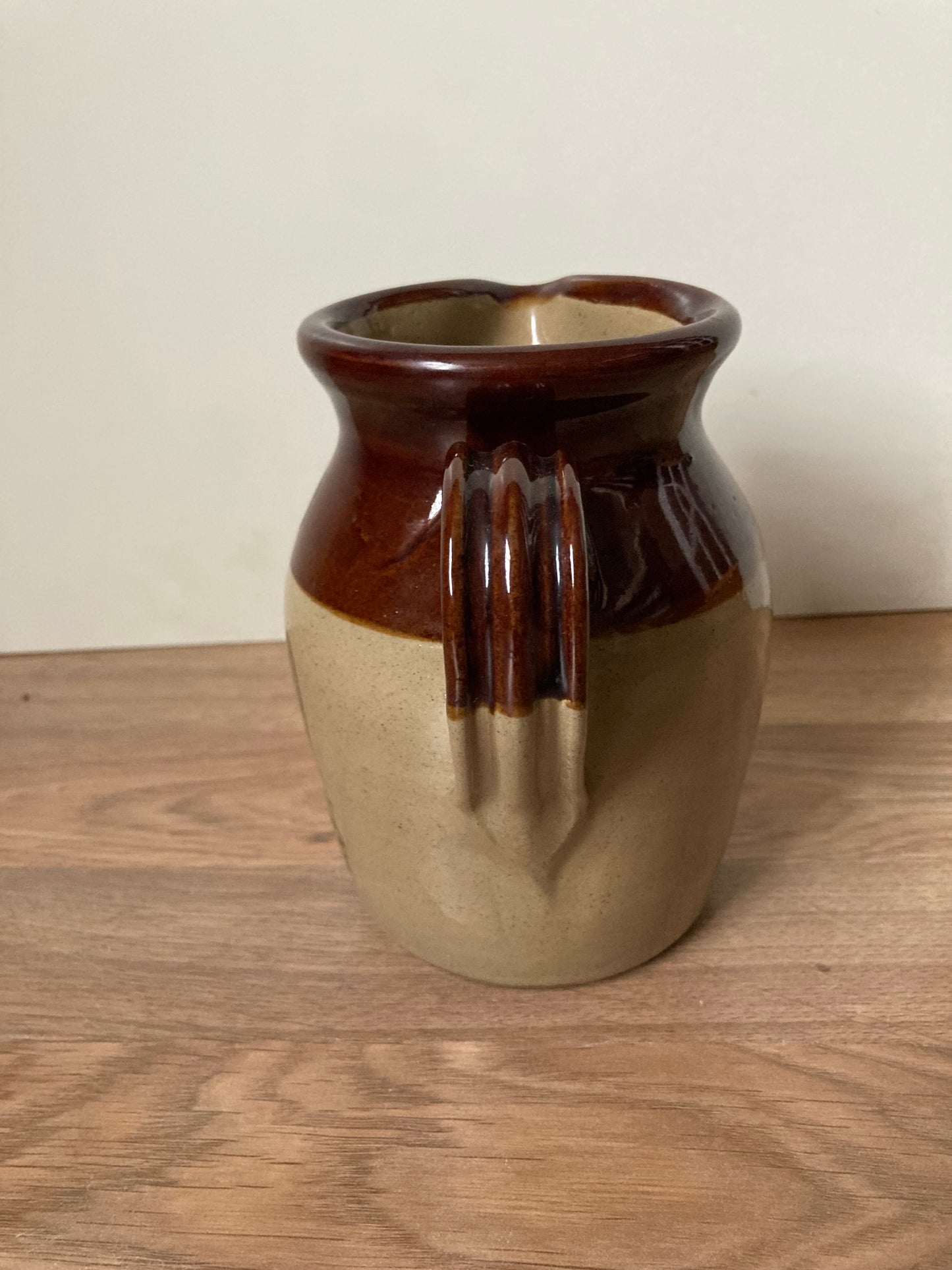 Vintage Pearsons of Chesterfield Two-Tone Salt-Glazed Stoneware Jug