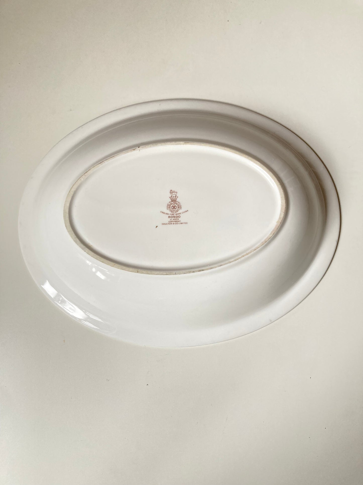 Royal Doulton Rondo Oval Serving Bowl Bone China England - Bloom & Heirloom Vintage Decor