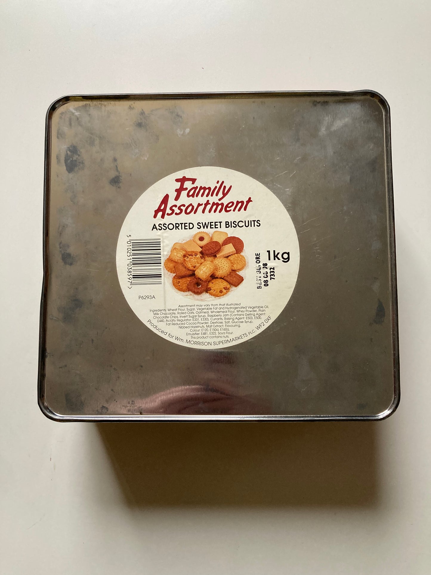 Vintage Advertisment Tin London Red Double Decker Bus Biscuit Tin Empty