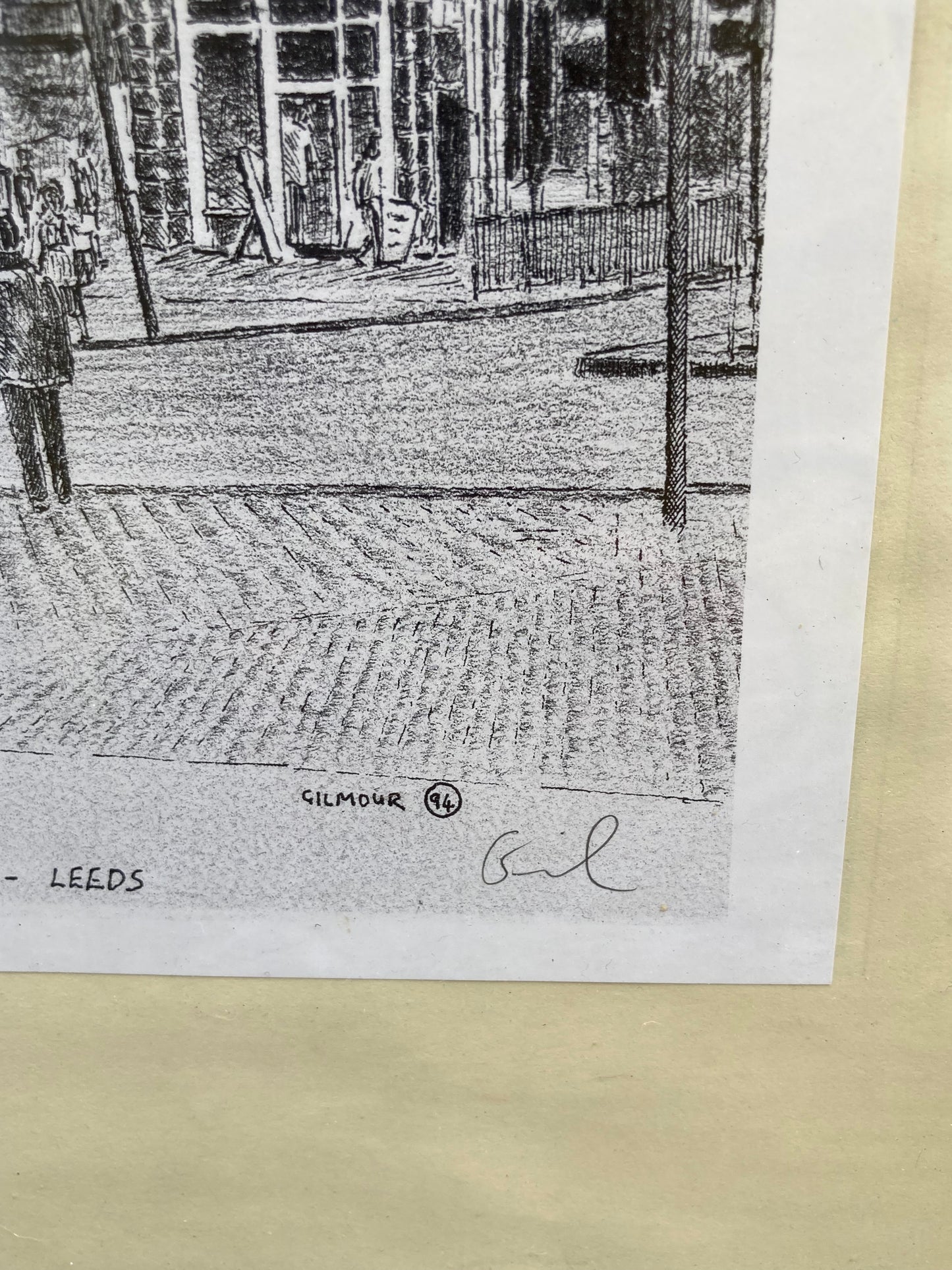 Framed Andrew Gilmour Kirkgate Market Leeds Signed Print