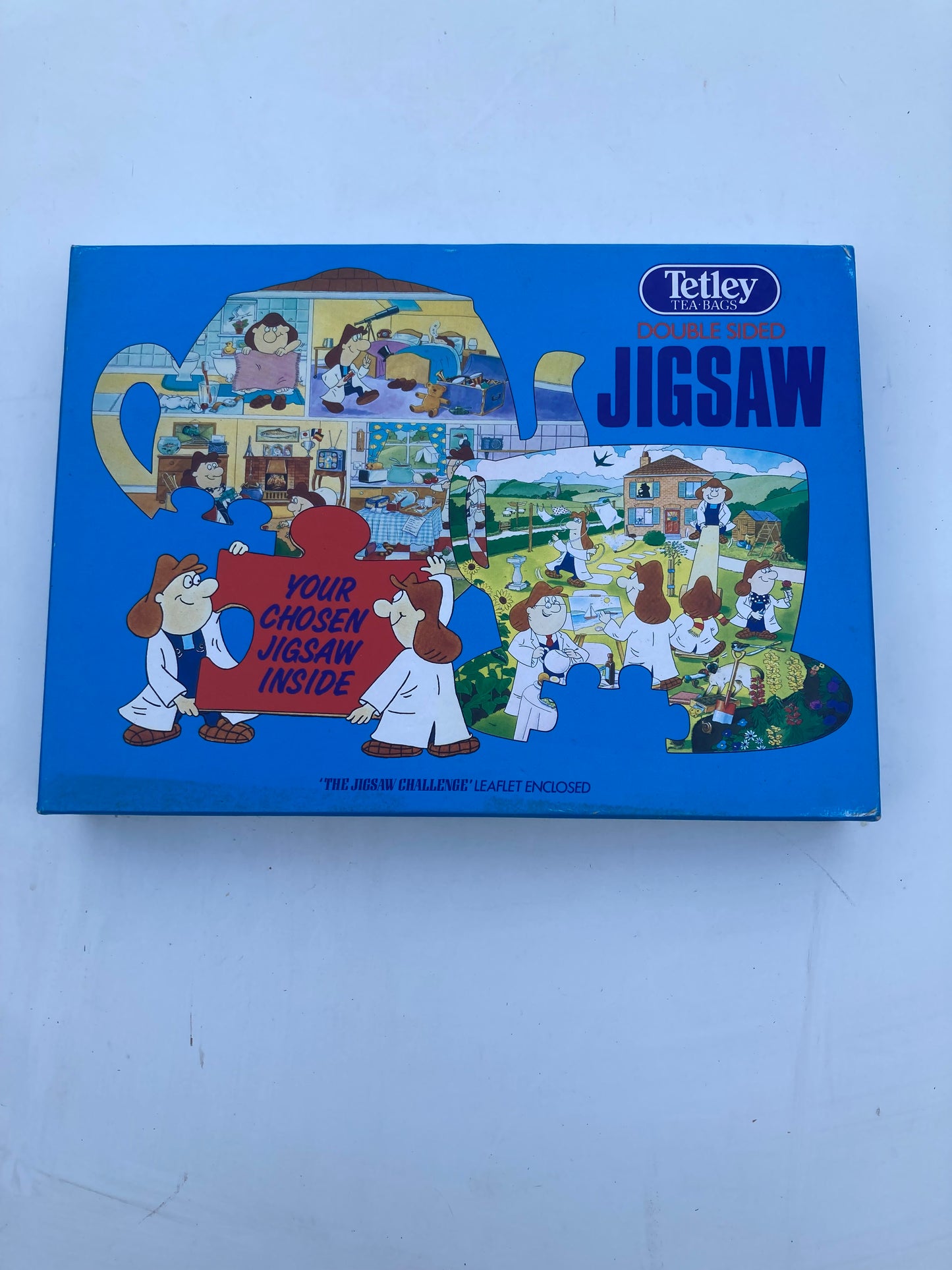 Tetley Tea Bags Double Sided Vintage Jigsaw 100% Complete | 1989 Memorabilia - Bloom & Heirloom Vintage Decor