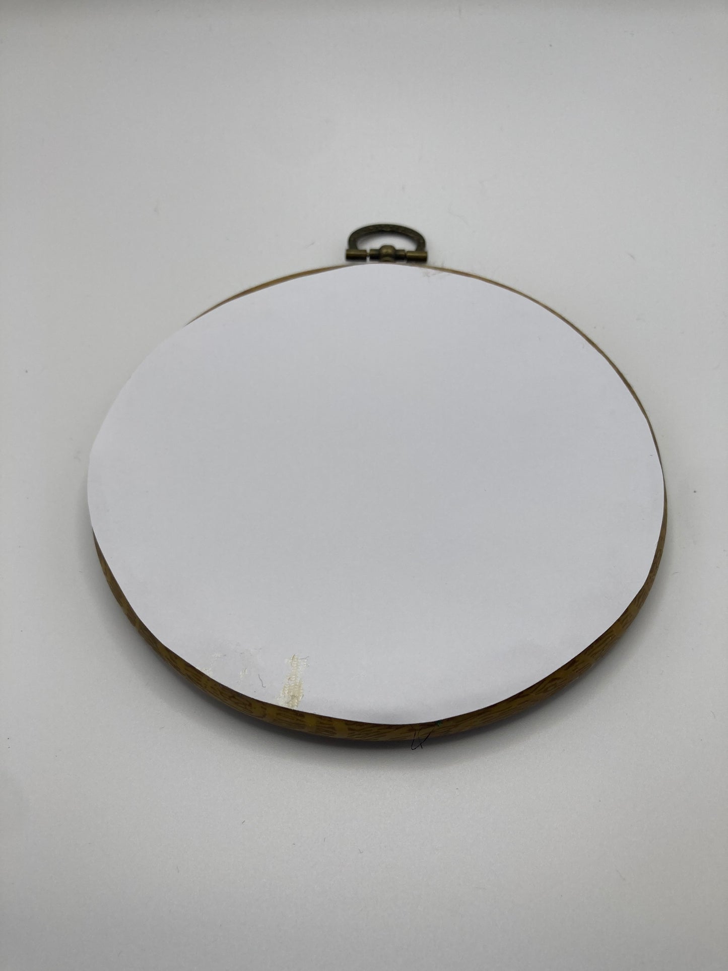 Floral Mixed Media Hand Stitched Medium Round Hoop Wall Art - Bloom & Heirloom Vintage Decor