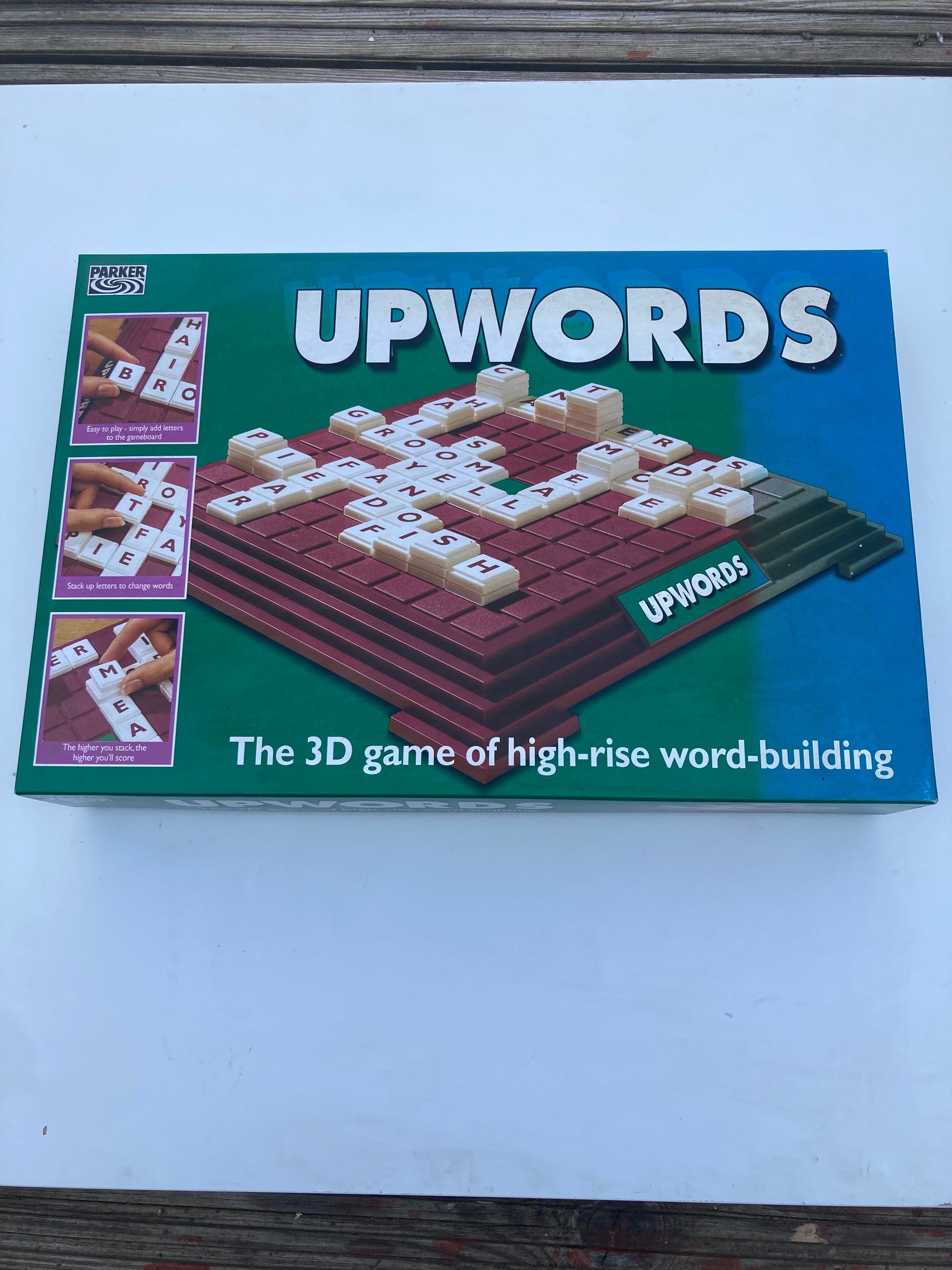 Upwords The 3D Game of High Rise Word Building By Parker 1996 Fully Complete - Bloom & Heirloom Vintage Decor