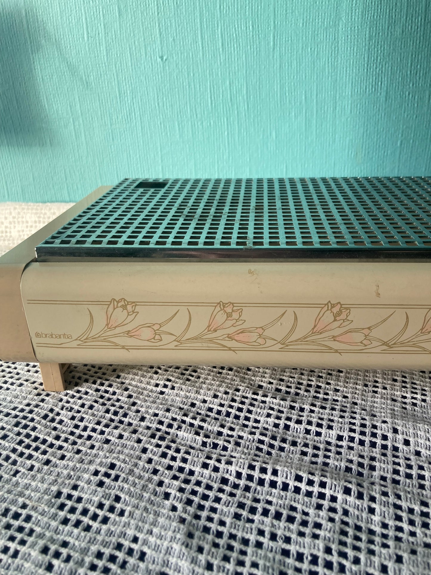 Vintage Brabantia Food Warmer Hot Plate Tea Light Floral