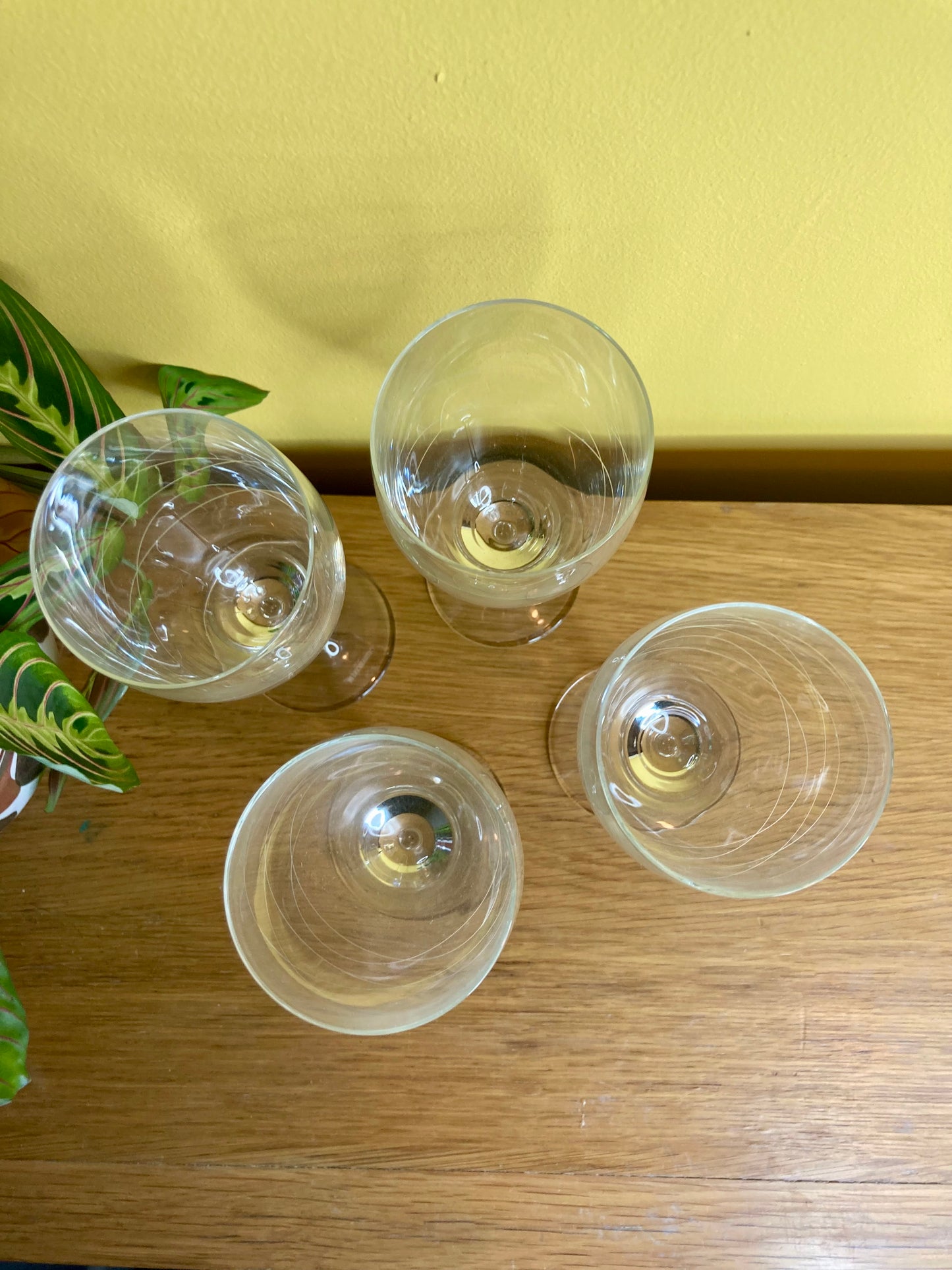 Vintage Leonardo Wine Glasses Set of 4 Banded - Bloom & Heirloom Vintage Decor