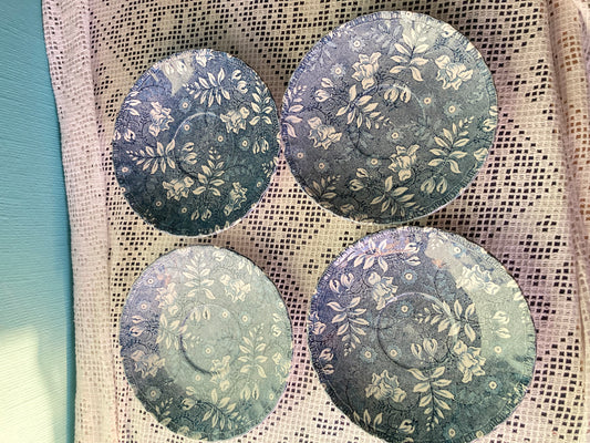 Royal Tudor Velvet Vintage Saucers Set of 4
