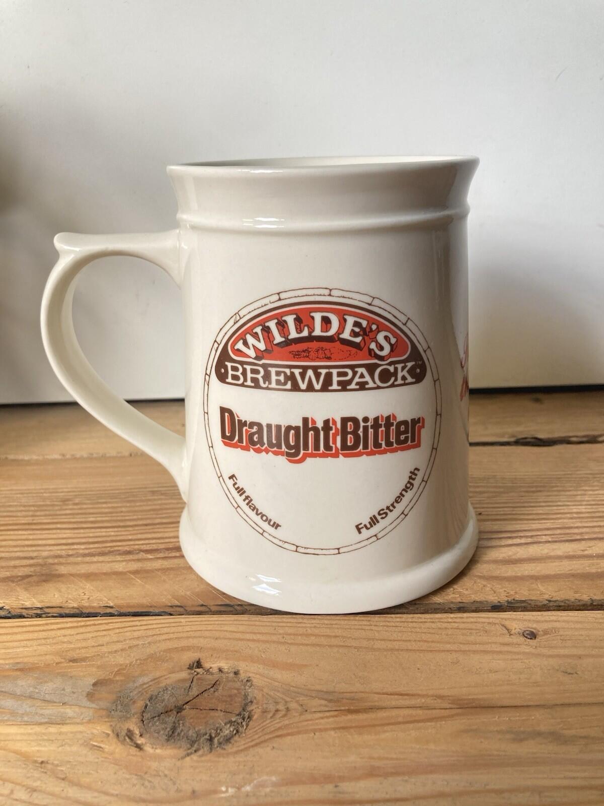 Vintage Wilde's Brewpack Draught Best Bitter Craft Ale Tankard Stein Pint Pot